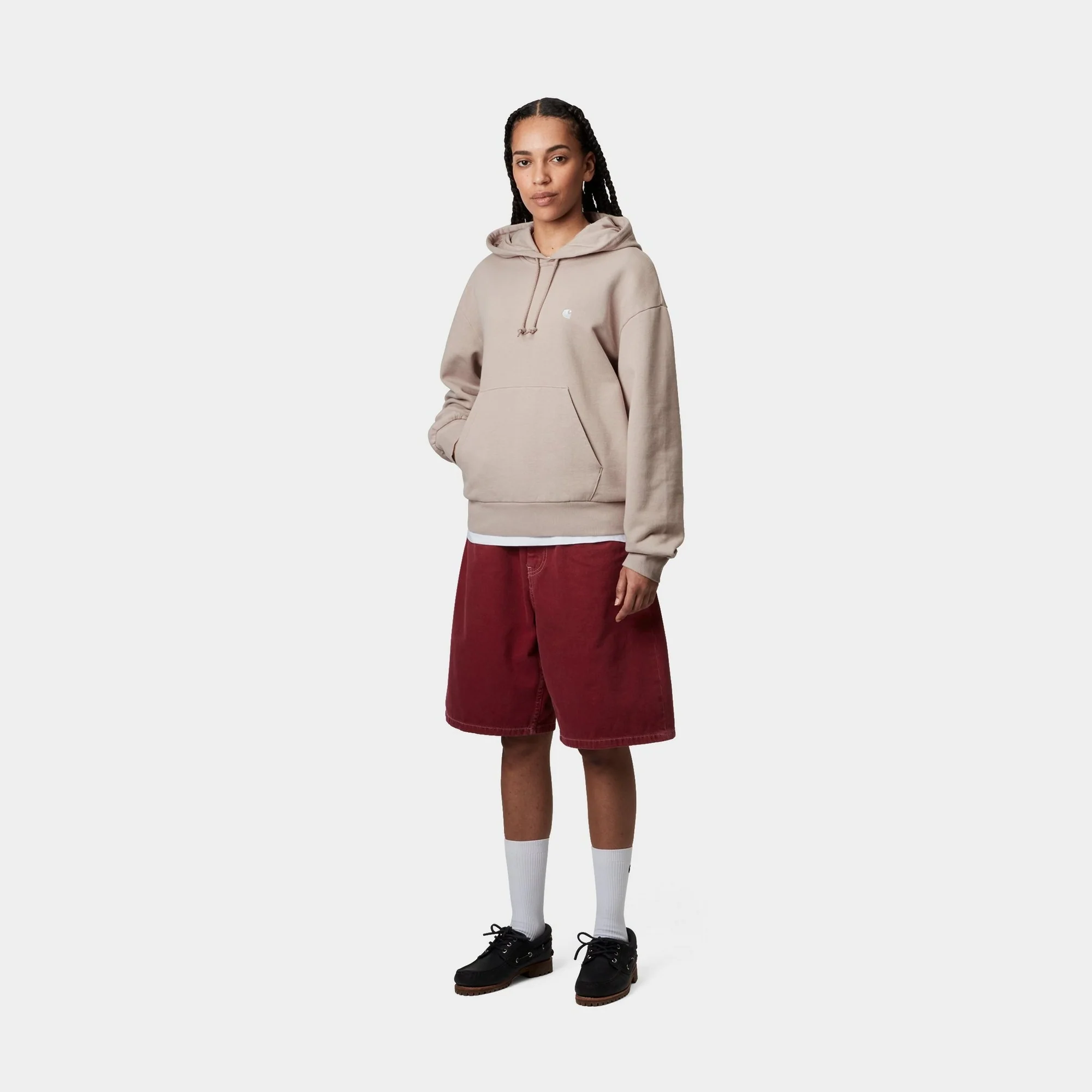 Hooded Casey Sweatshirt | Dusky Beige