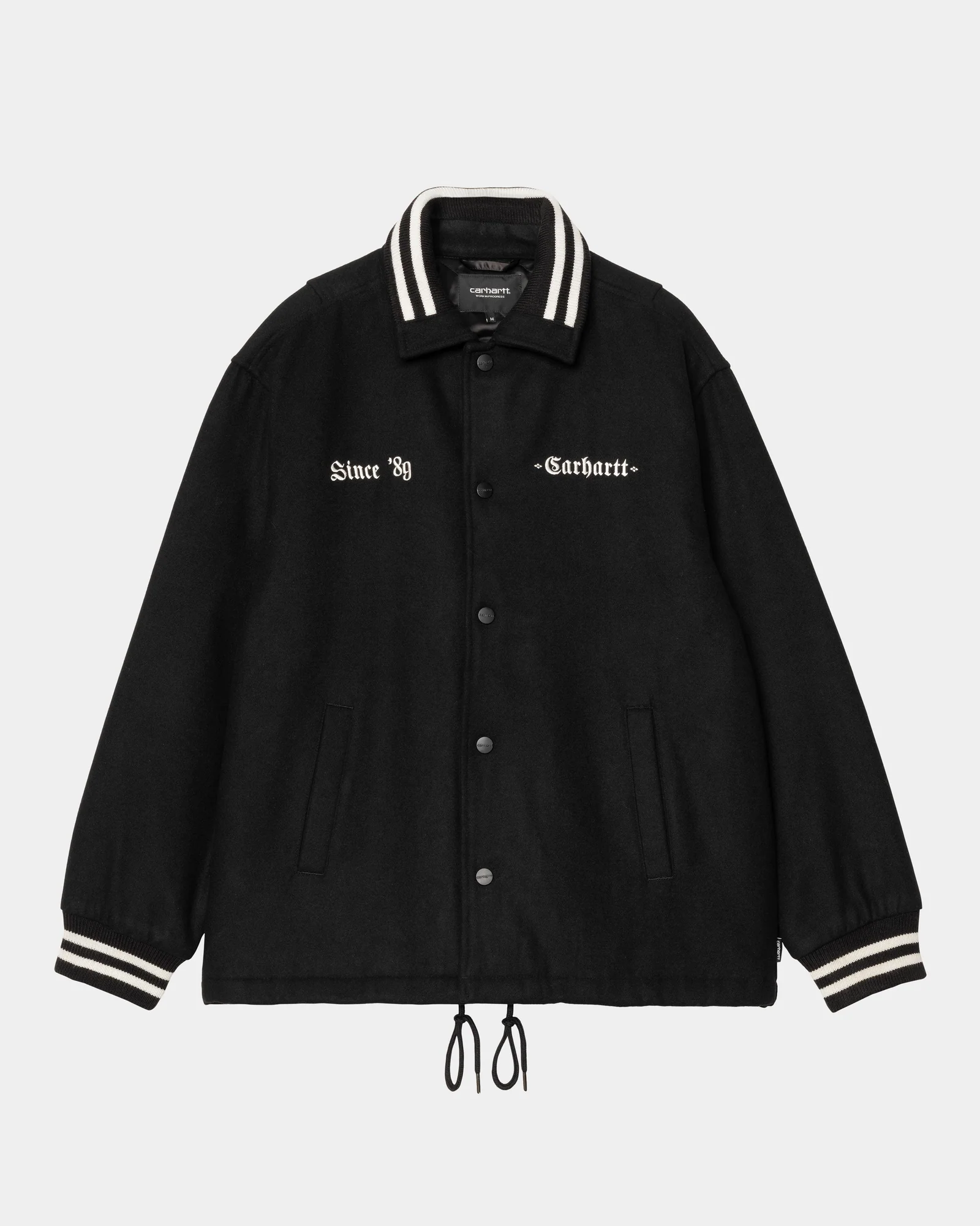 Wool Coach Jacket | Black / Wax