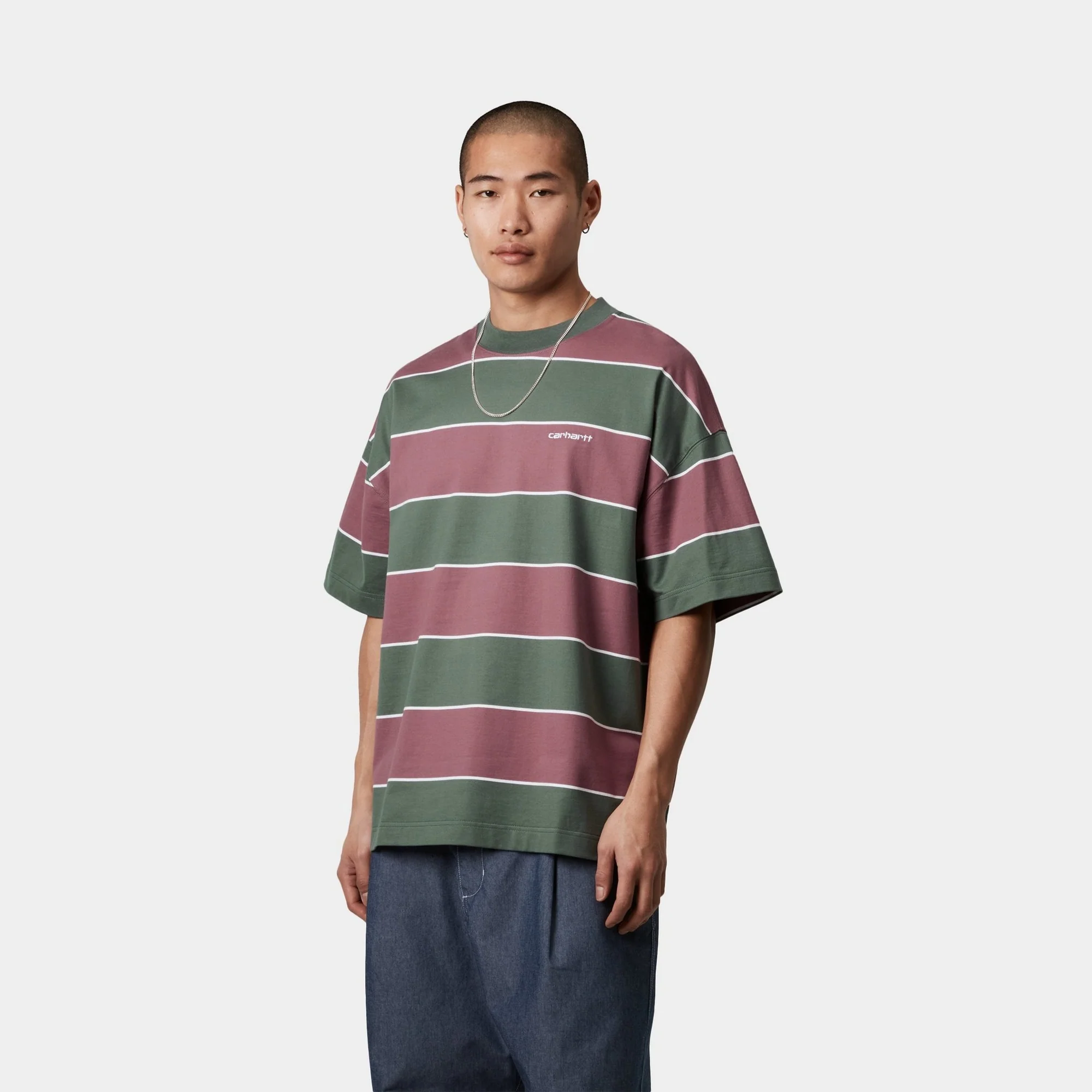 Quinby Stripe T-Shirt | Silver Pine