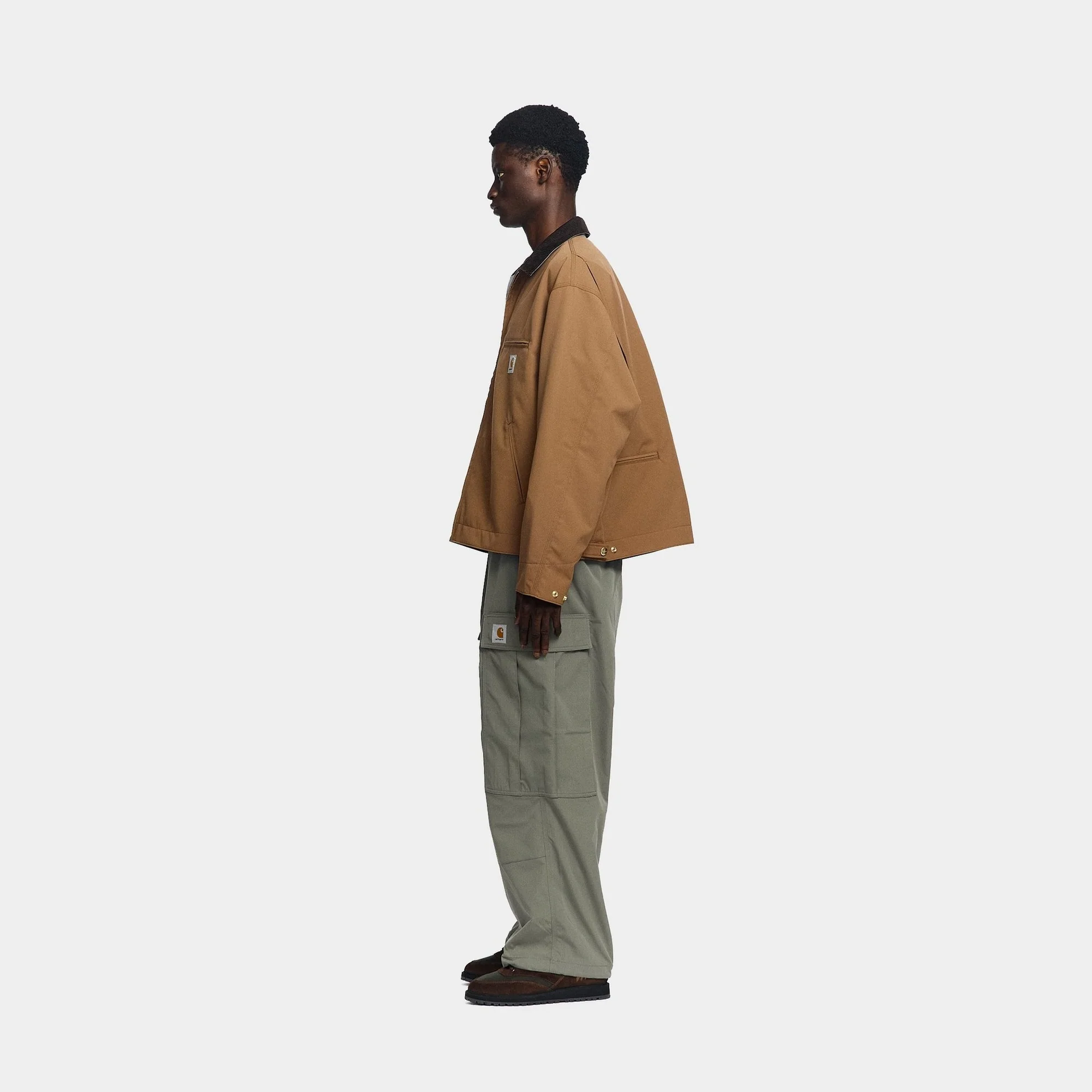 Carhartt WIP x INVINCIBLE Reversible Detroit Jacket Max | Hamilton Brown / Wolf Grey