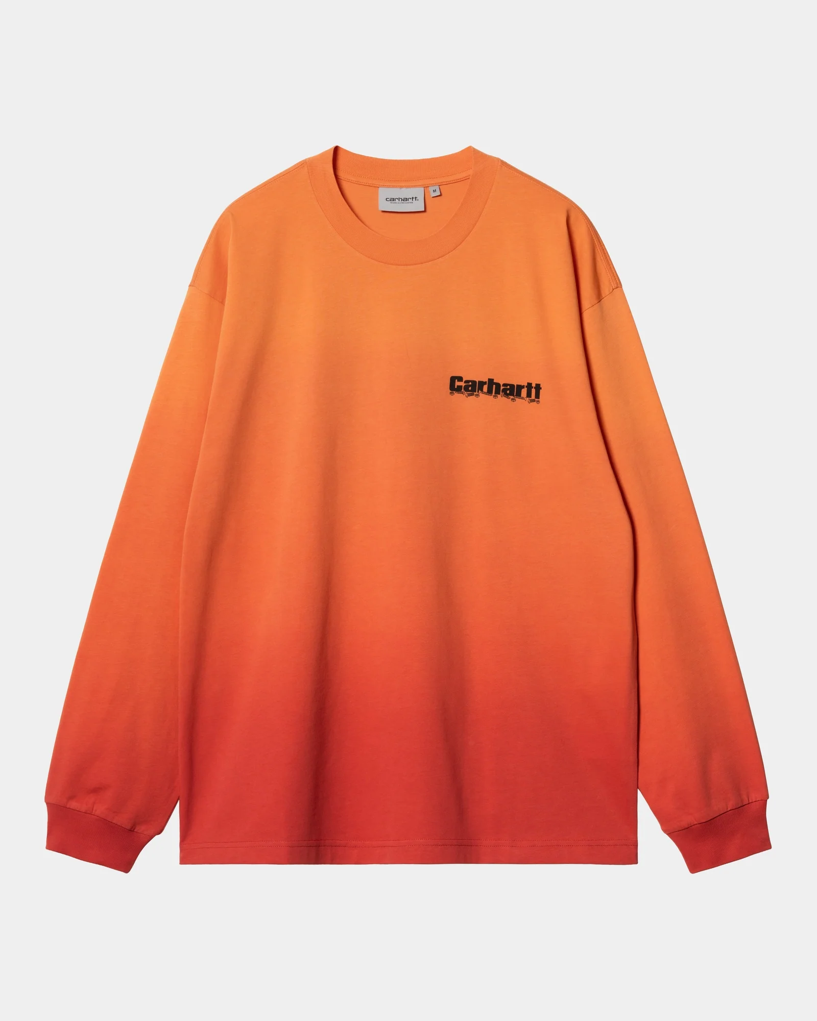 Light Work Long Sleeve T-Shirt | Pumpkin / Cherry