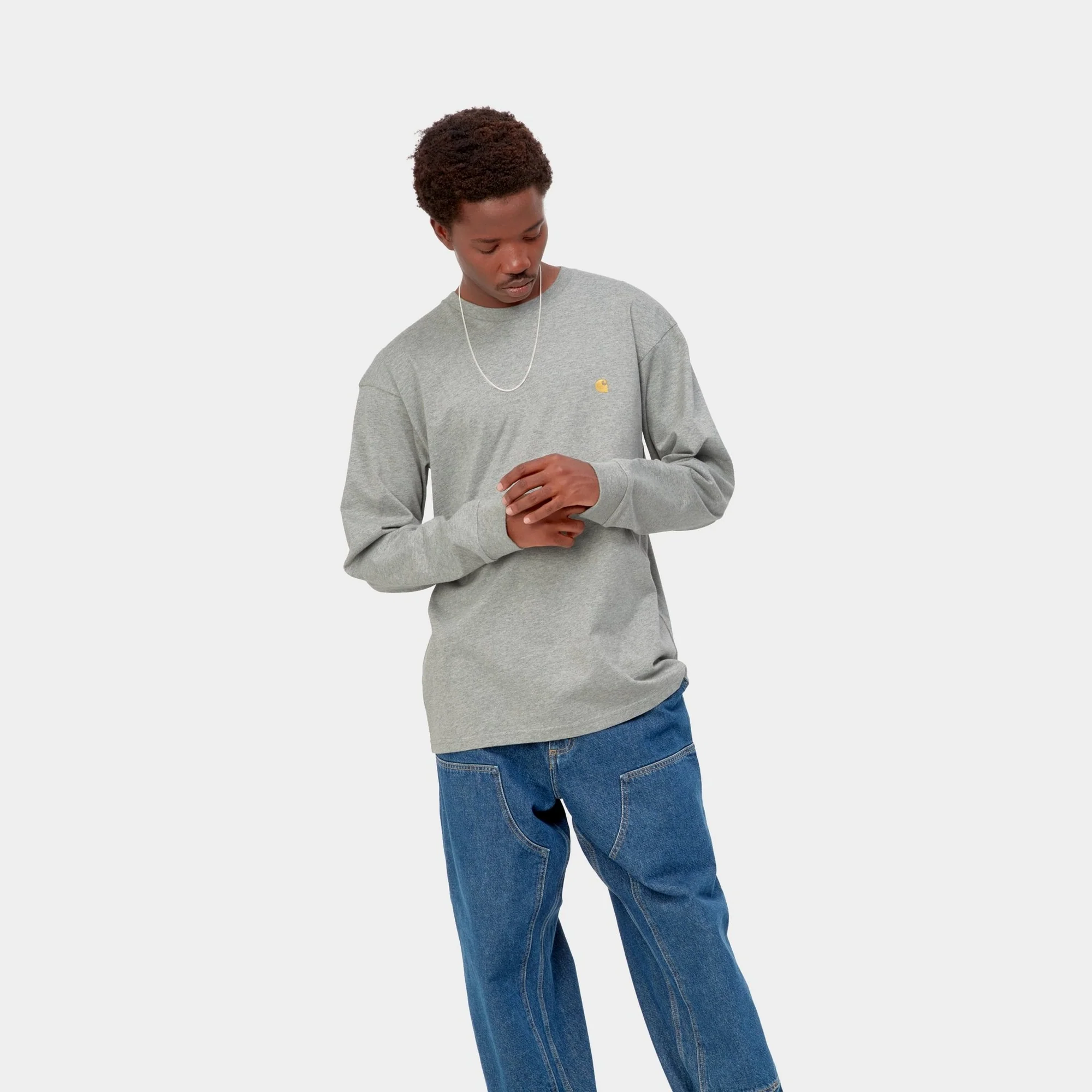 Chase Long Sleeve T-Shirt | Grey Heather