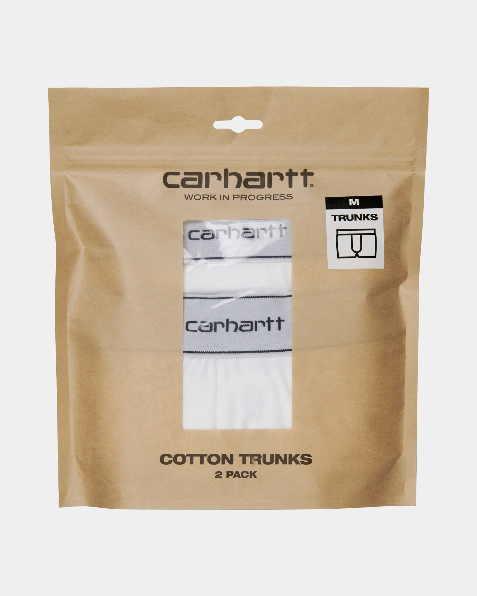 Cotton Trunks (2 Pack) | White + White