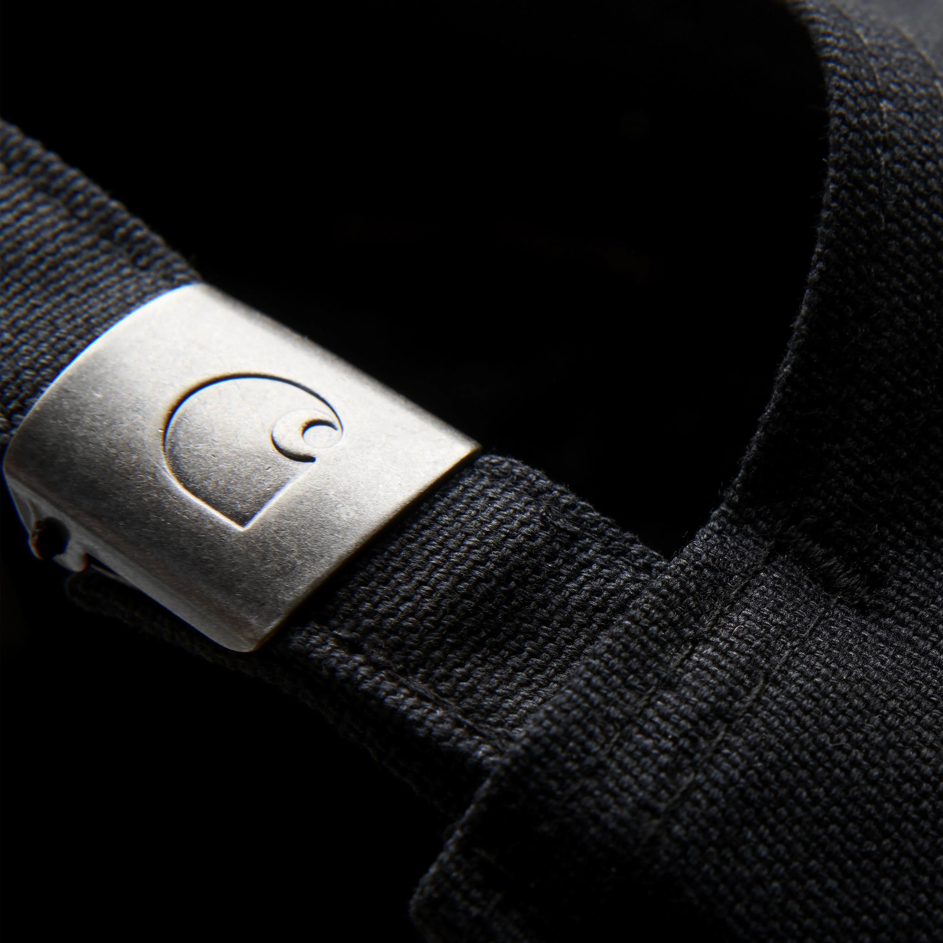 Canvas Script Cap | Black / White