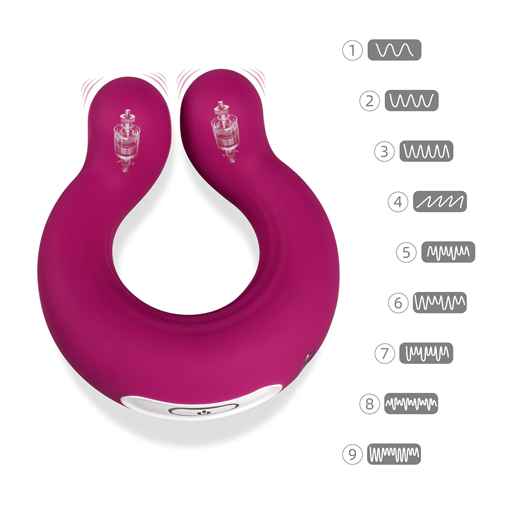 Couple's Cock Ring Clit Vibrator