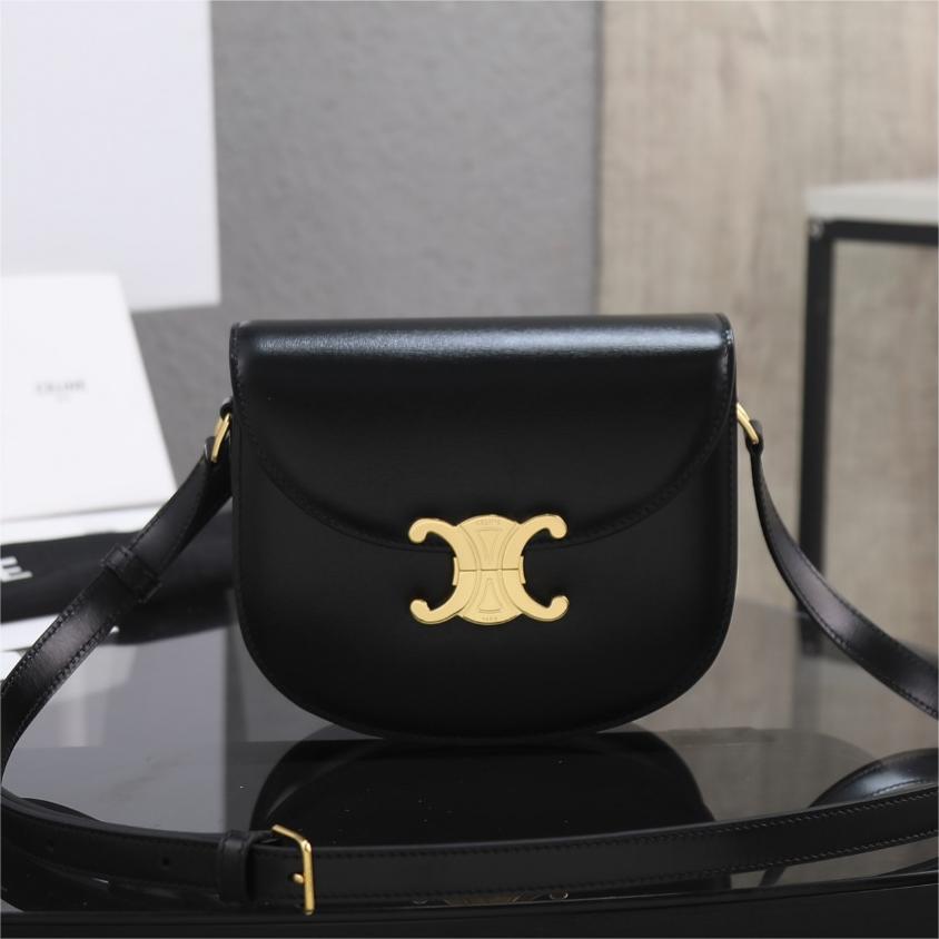 CELINE-Teen Besace Triomphe-18.5cm