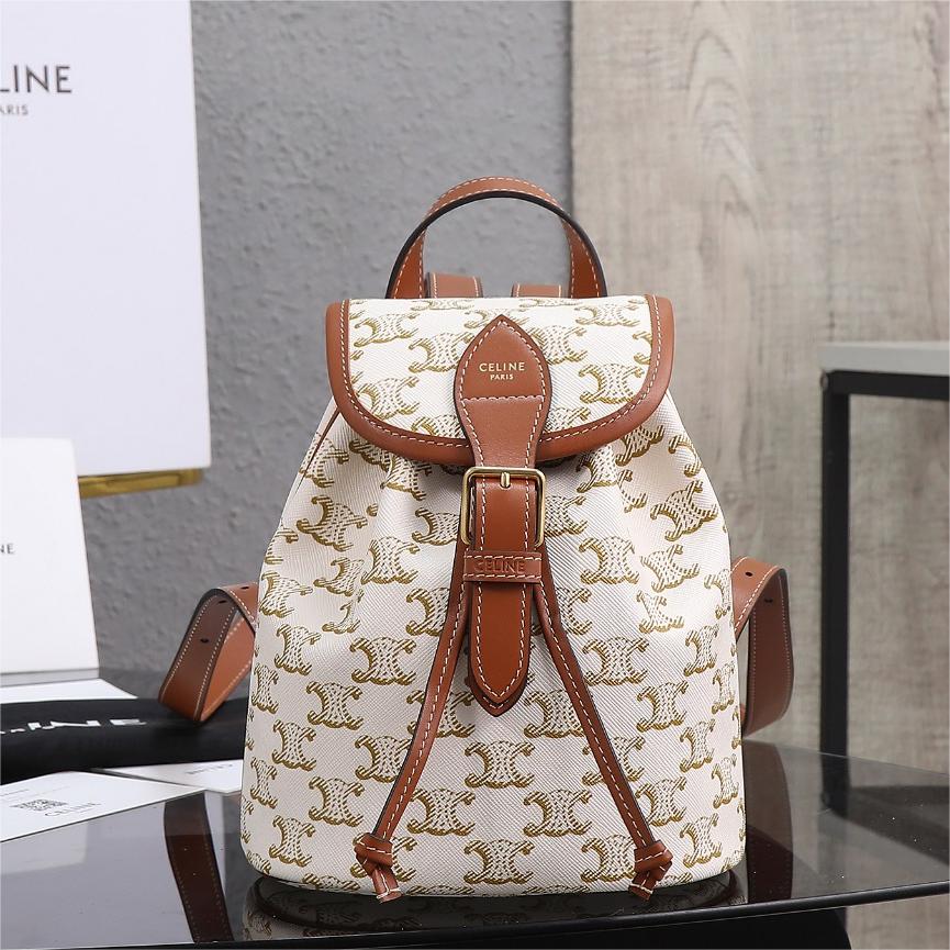 CELINE-Folco Triomphe Canvas-17cm