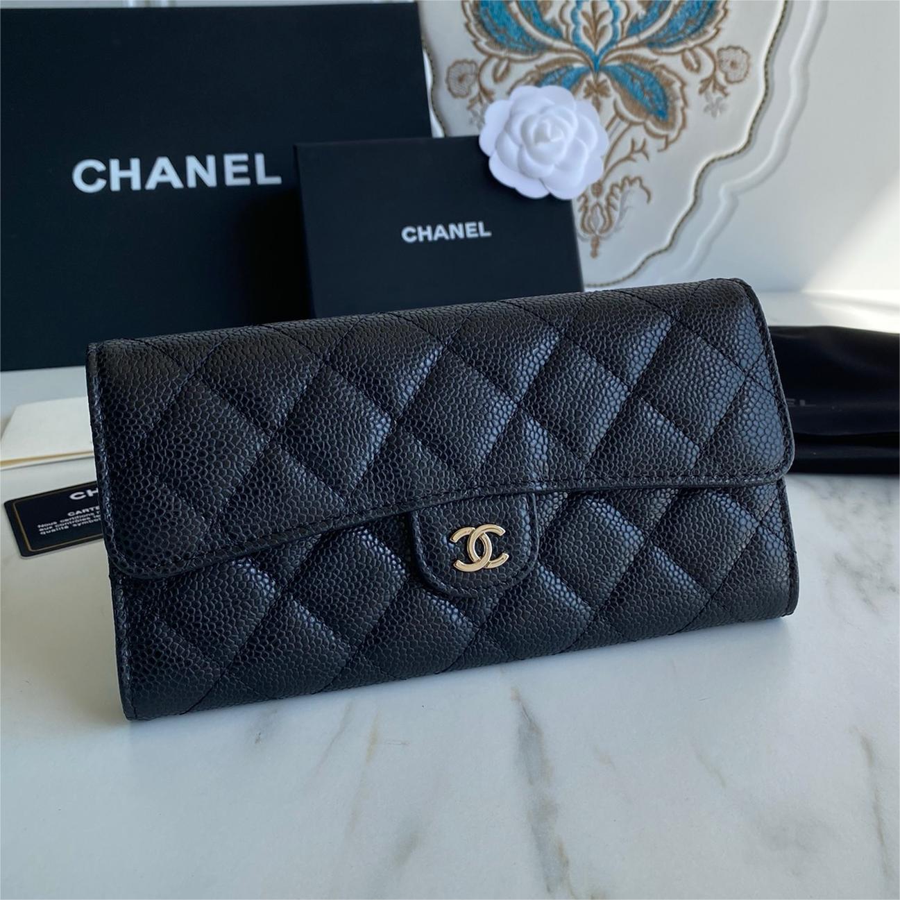 Chanel- Classic Long Flap Wallet-19cm