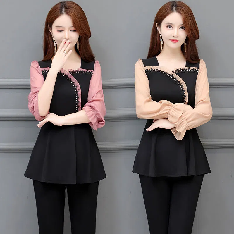 Kemeja Sutra Pinggang yang Modis