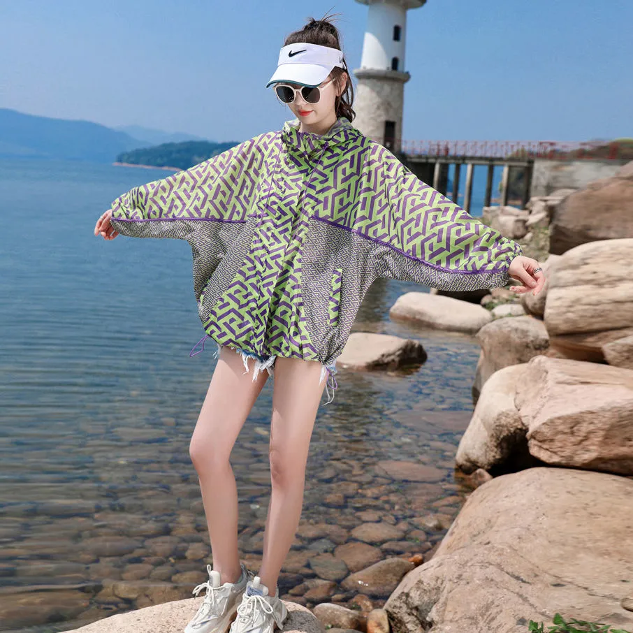 Pakaian pelindung matahari fashion longgar gaya Korea