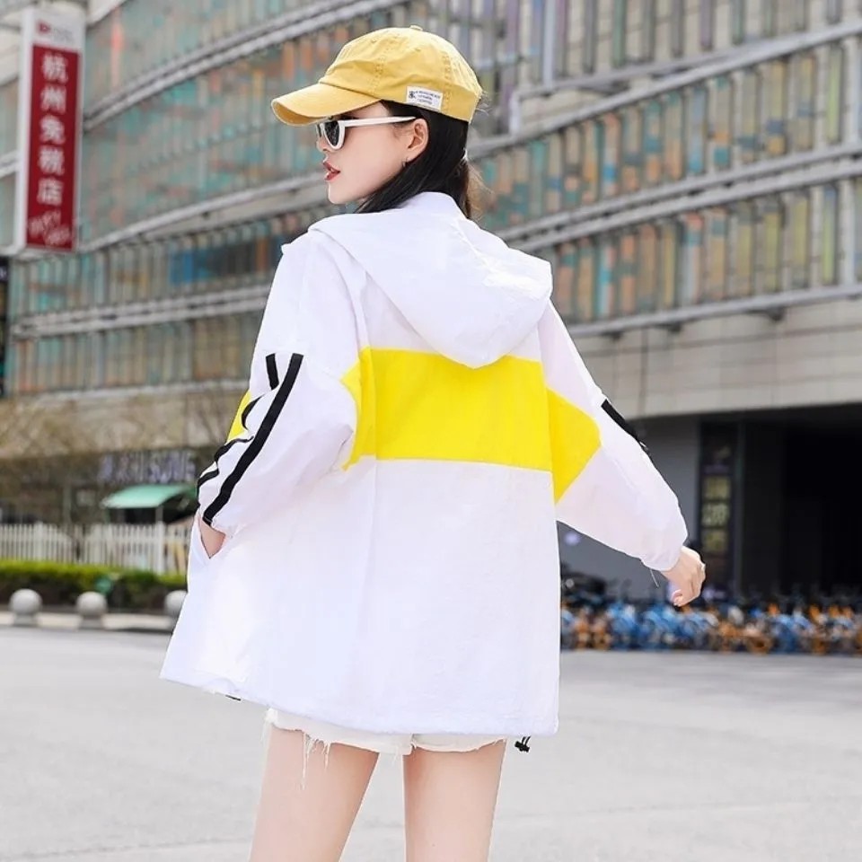 Warna kontras perlindungan UV pakaian pelindung matahari bernapas