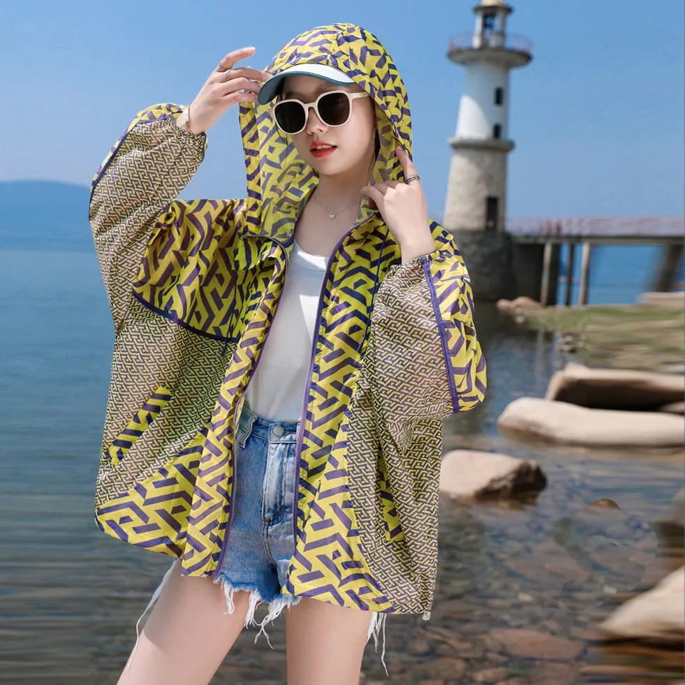 Pakaian pelindung matahari fashion longgar gaya Korea