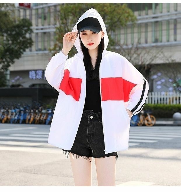 Warna kontras perlindungan UV pakaian pelindung matahari bernapas