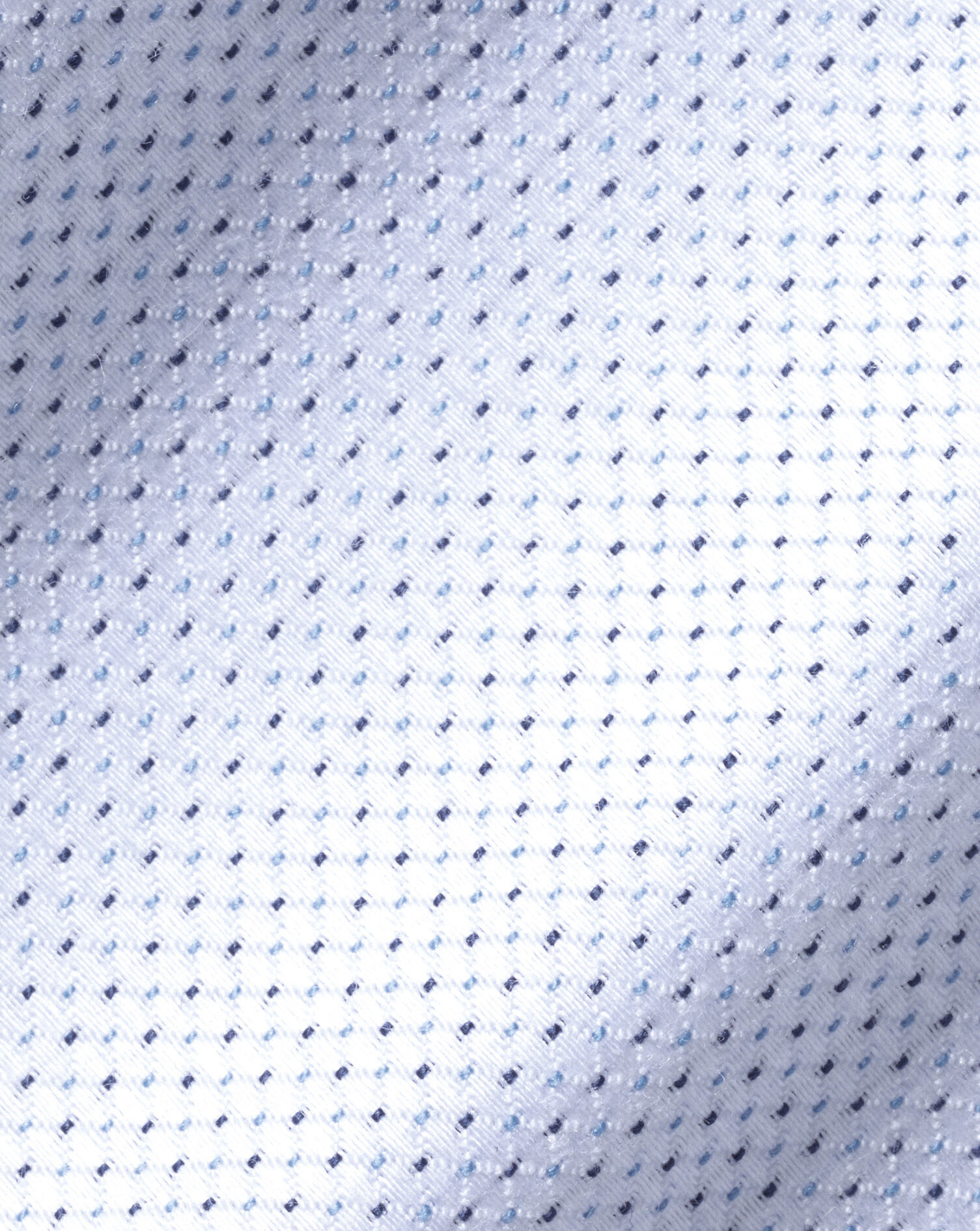 Non-Iron Dot Stretch Texture Shirt - White