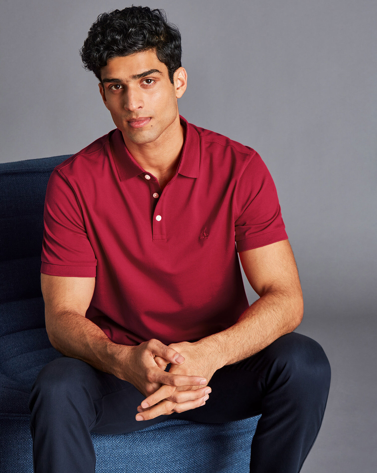 Tyrwhitt Pique Polo - Red