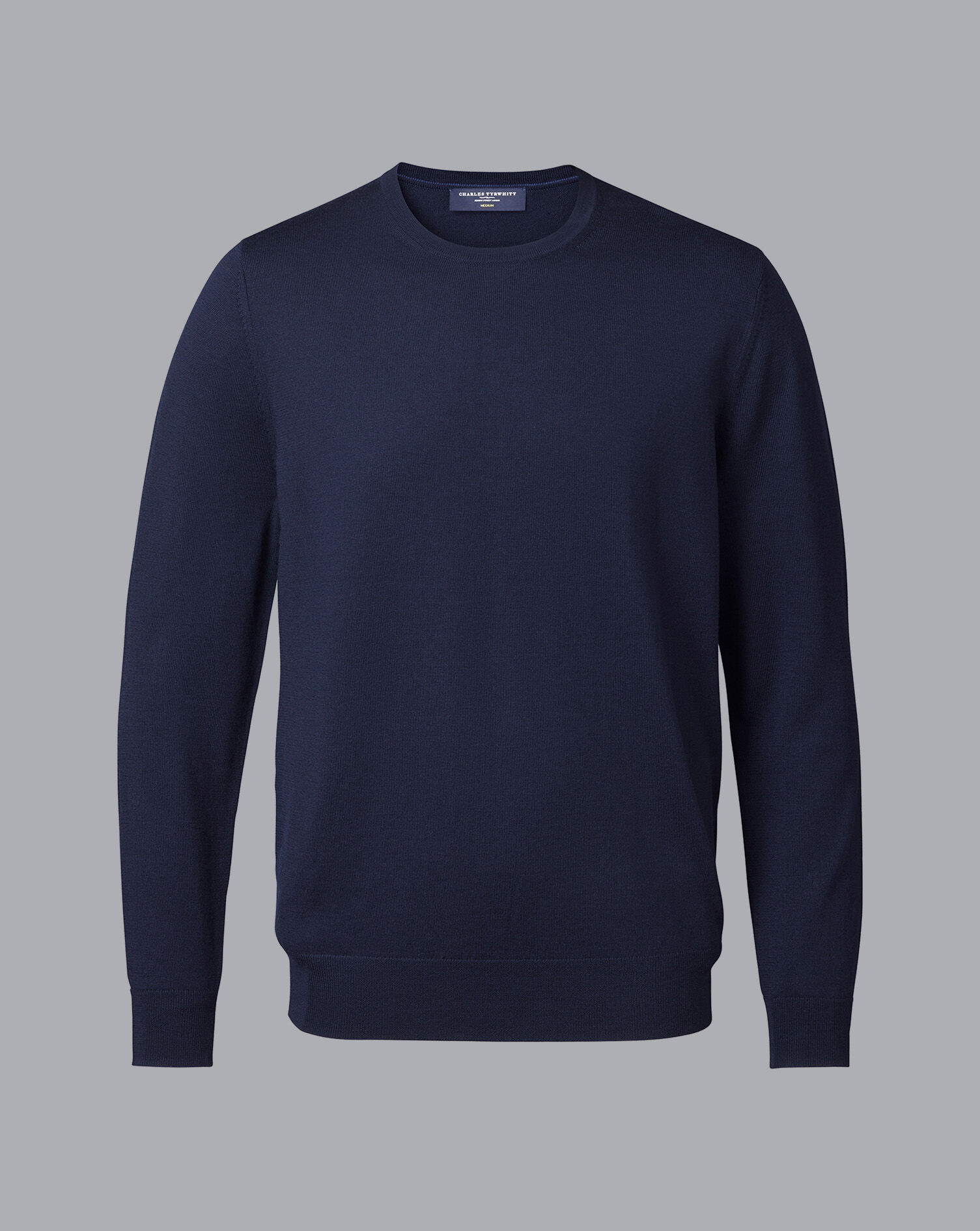 Merino Crew Neck Sweater - Navy