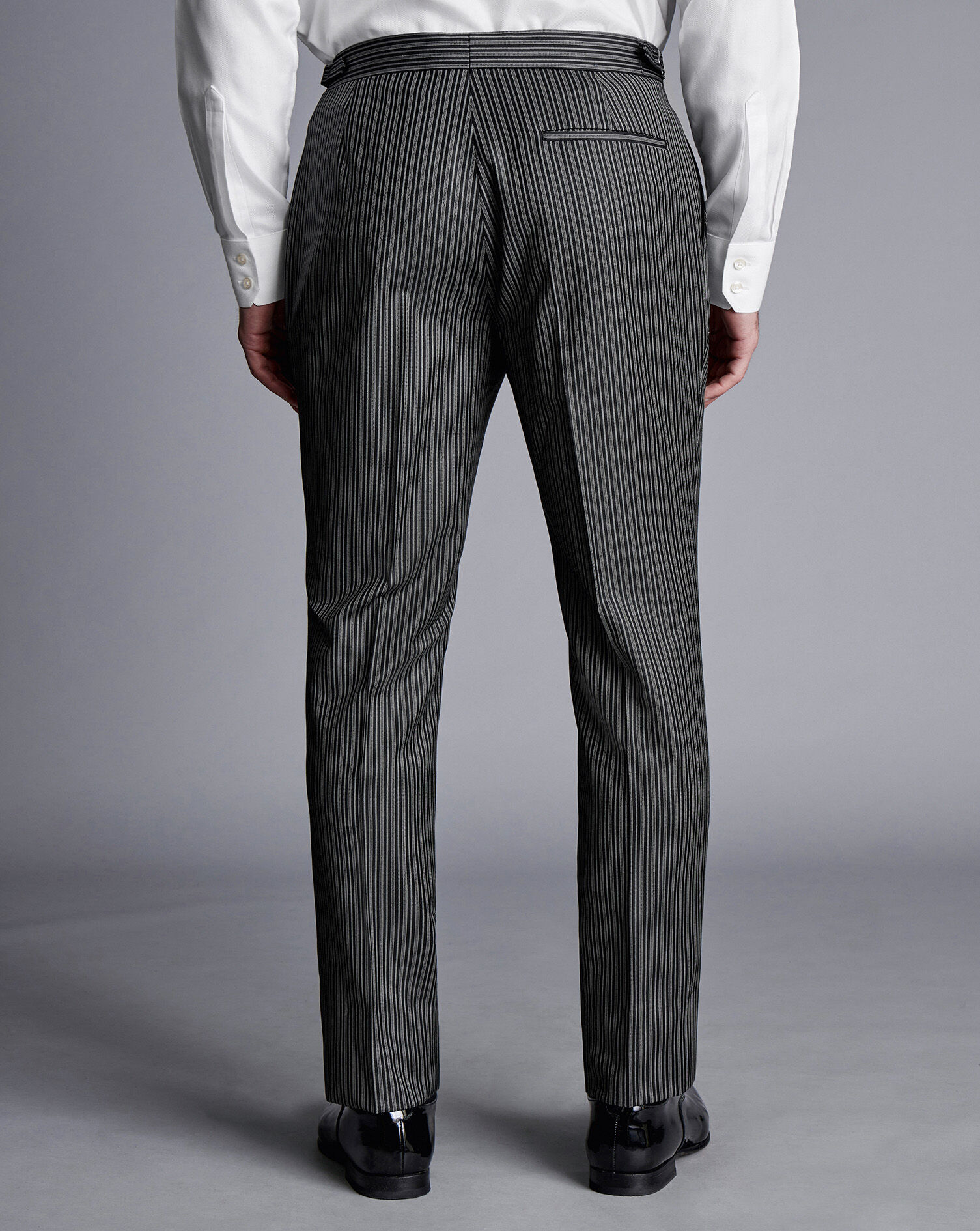 Stripe Morning Suit Pants - Black