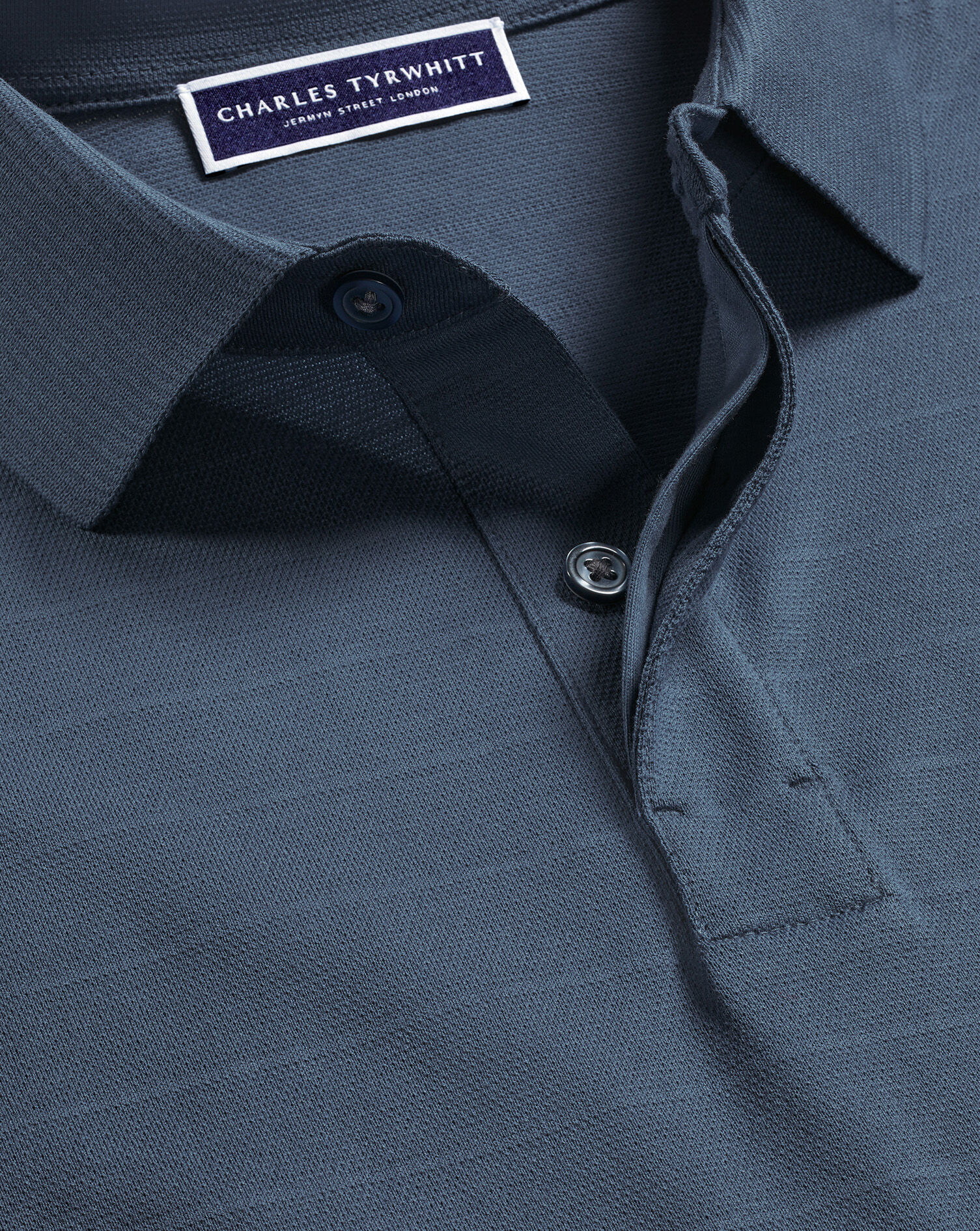 Tyrwhitt Cool Polo - Heather Blue
