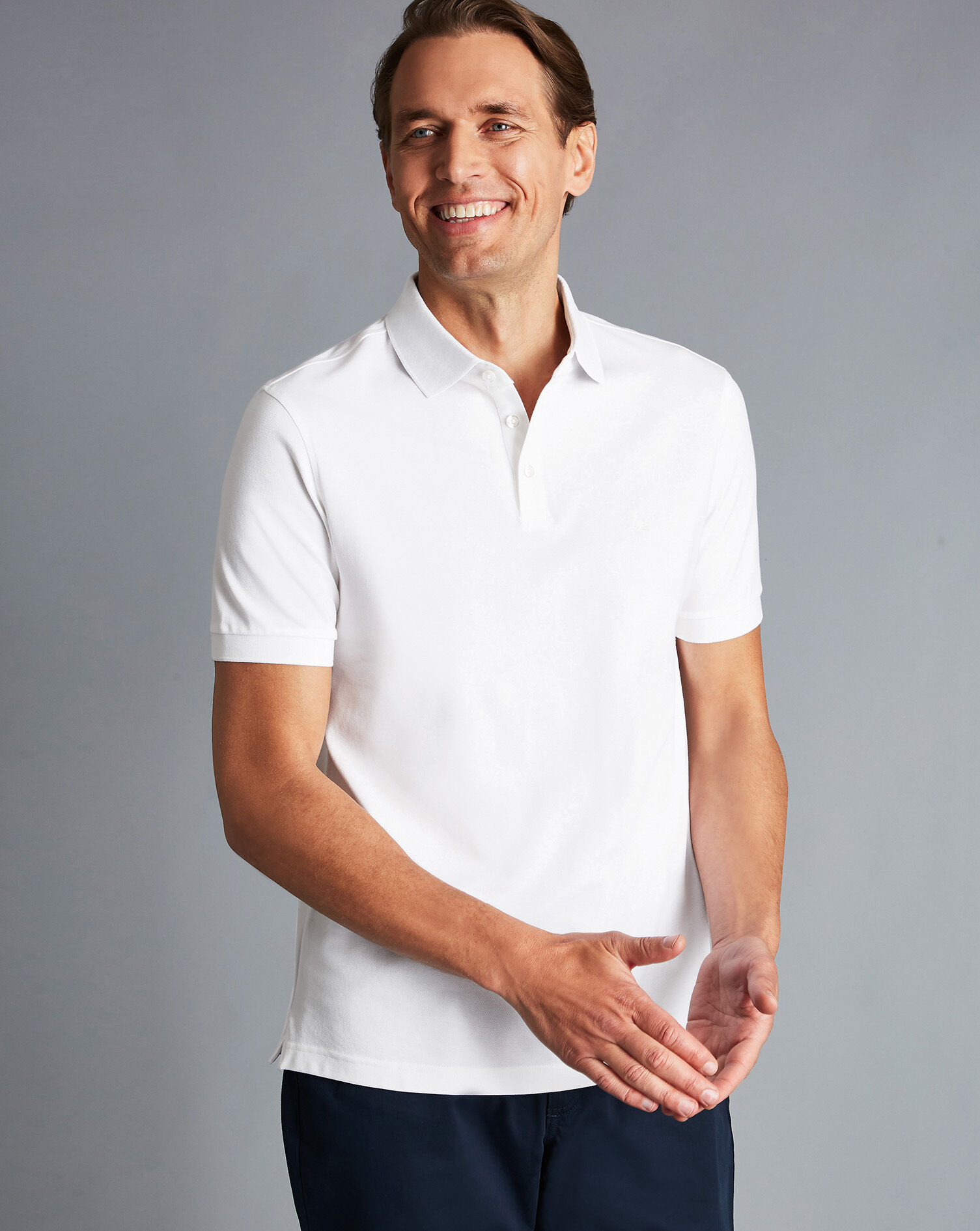 Tyrwhitt Pique Polo - White