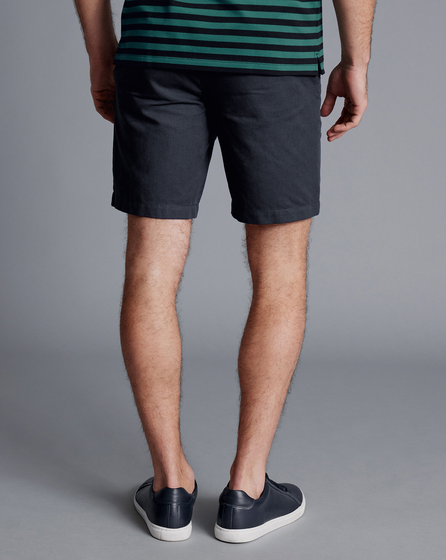 Cotton Linen Shorts - Ink Blue