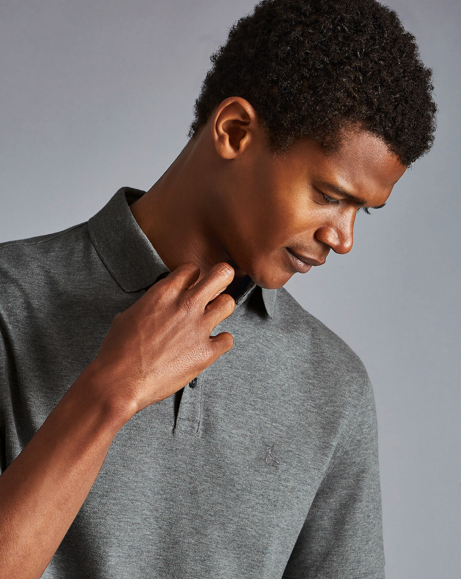 Tyrwhitt Pique Polo - Grey