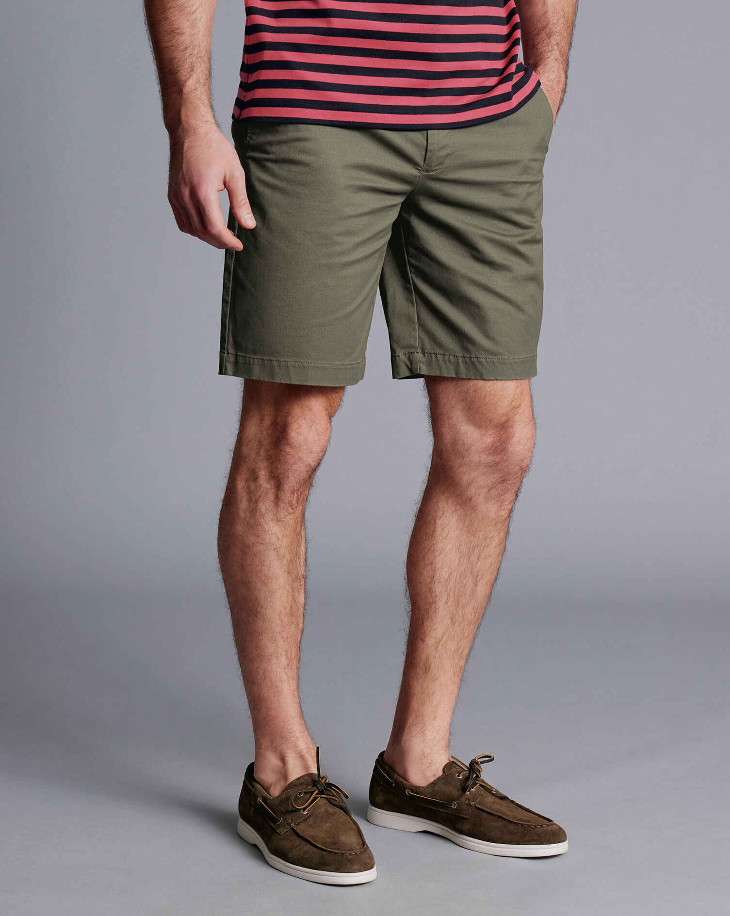 Cotton Shorts - Olive Green