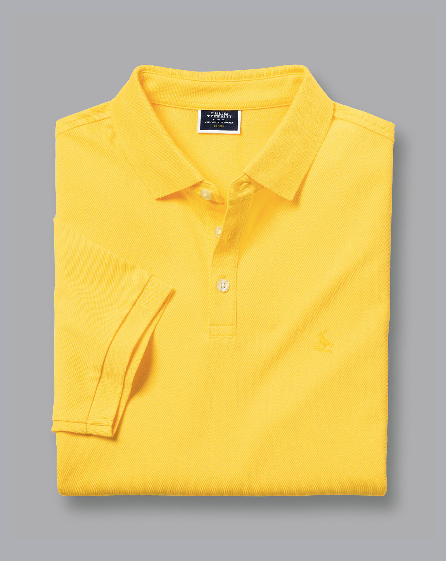 Tyrwhitt Pique Polo - Lemon