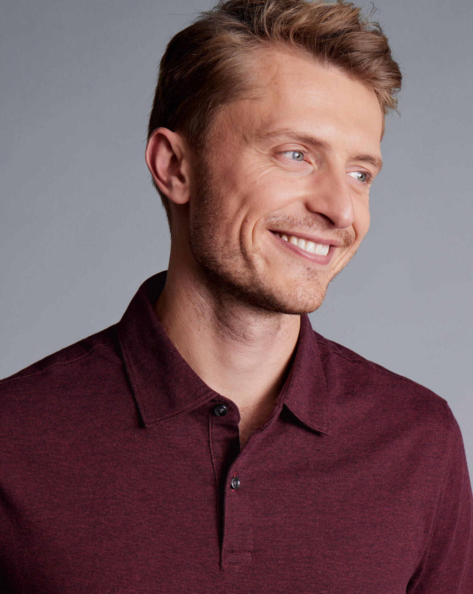 End-On-End Cotton Polo - Cherry Pink