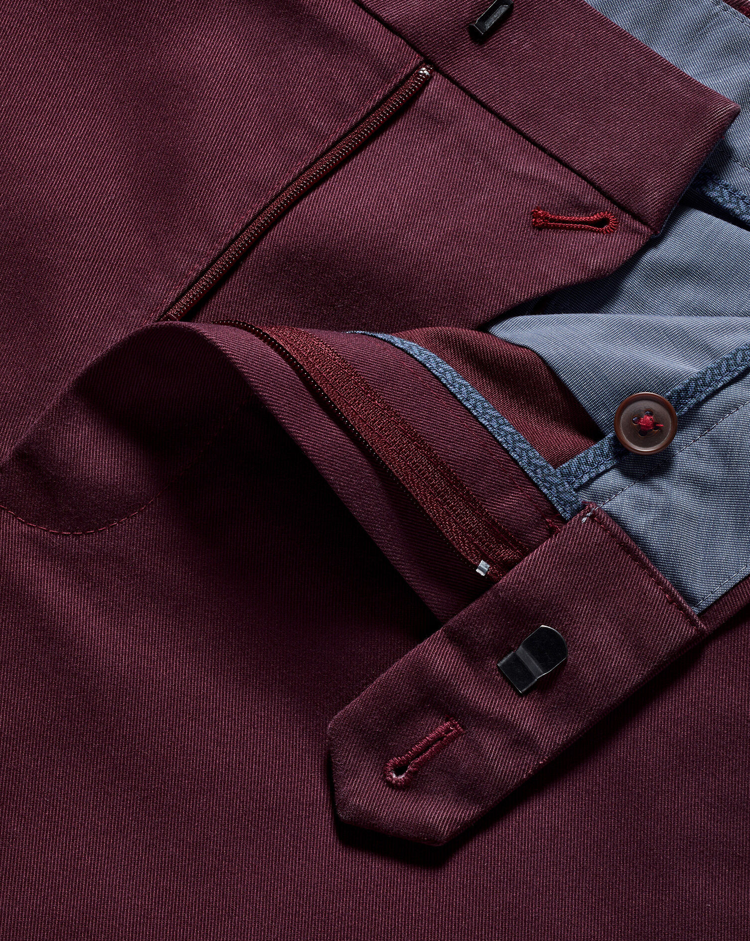 Ultimate Non-Iron Chinos - Wine Red