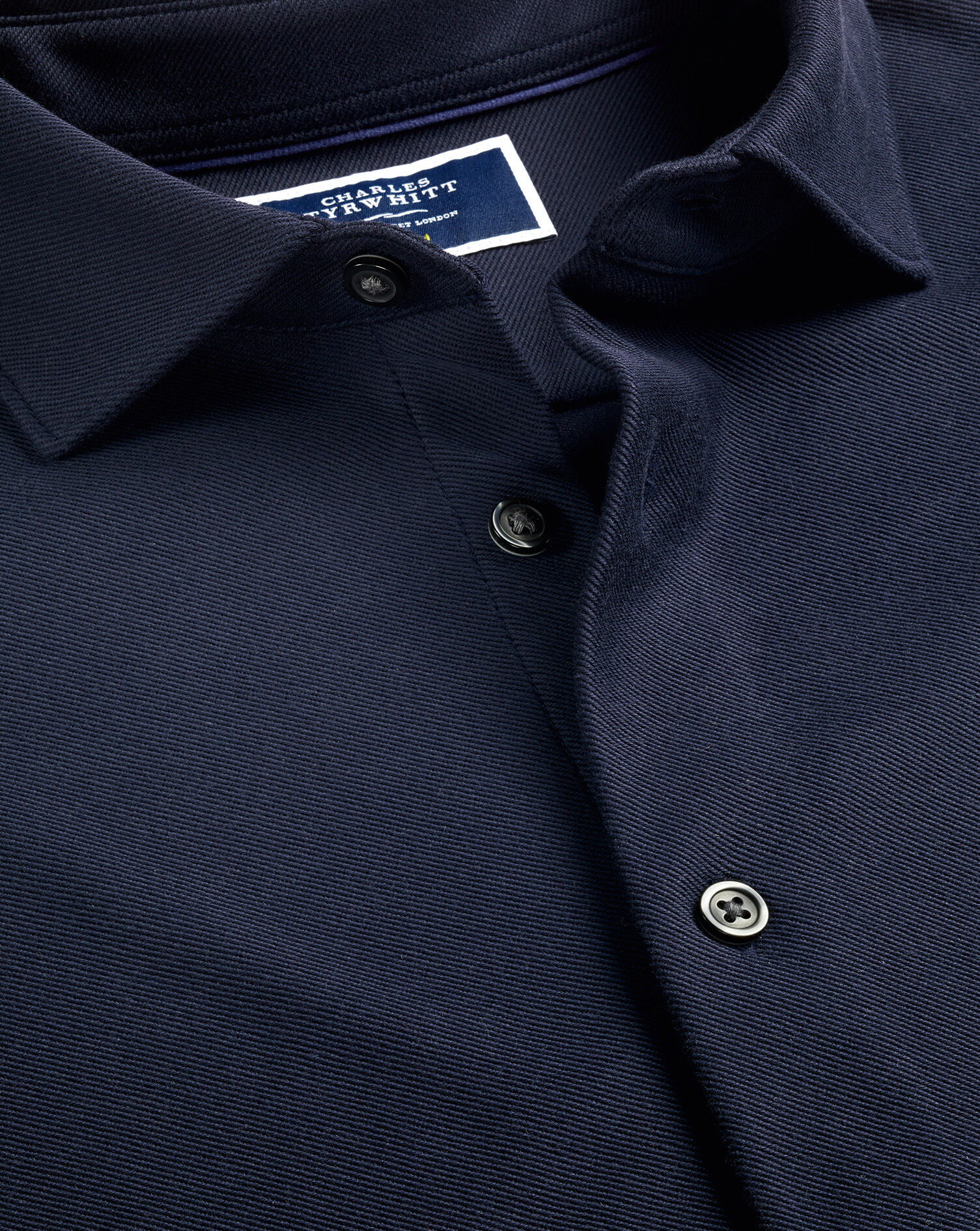 Twill Jersey Shirt - Dark Navy