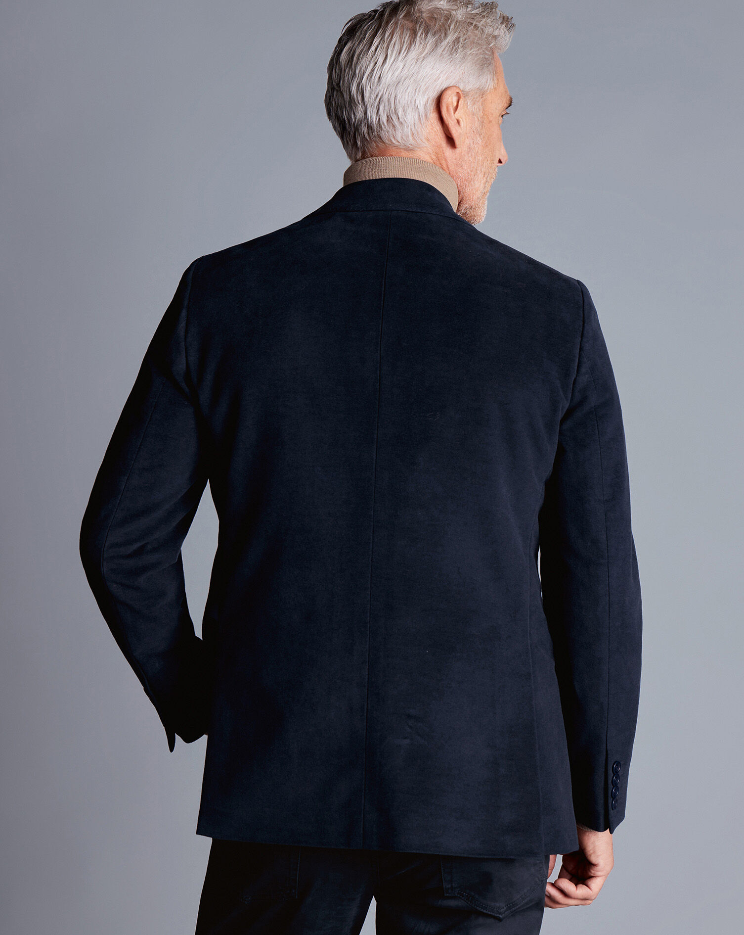 Italian Moleskin Jacket  - Navy