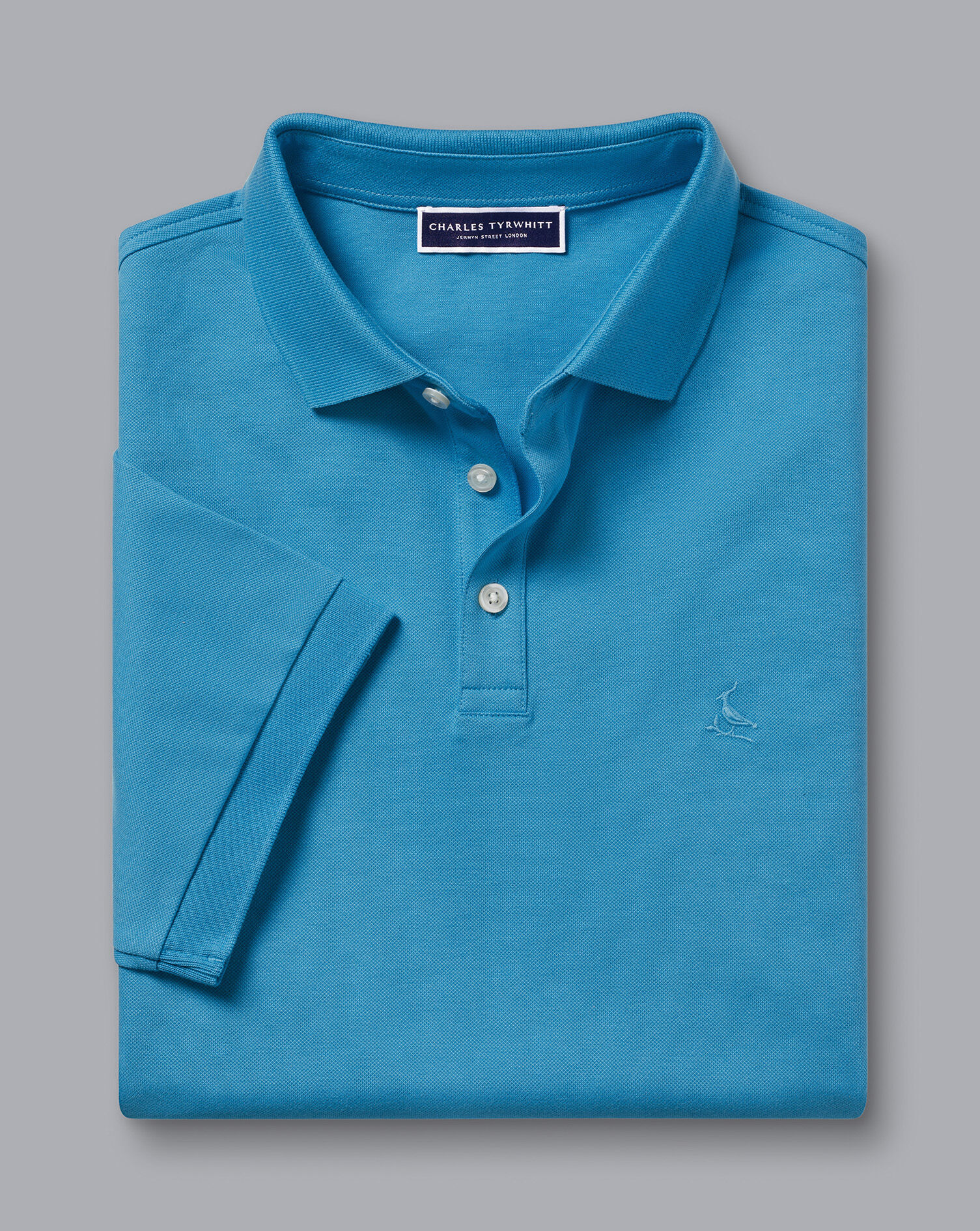 Tyrwhitt Pique Polo - Turquoise