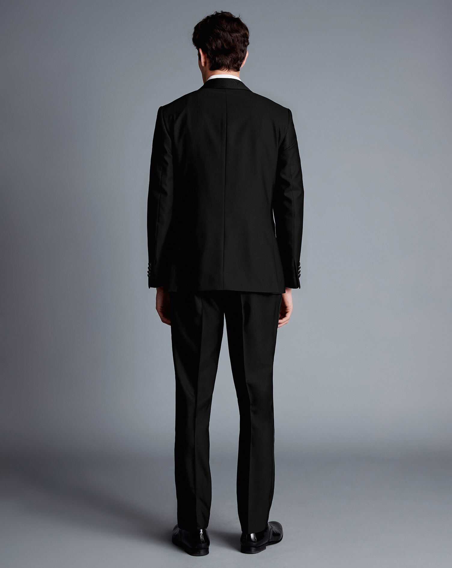 Shawl Lapel Tuxedo Jacket - Black