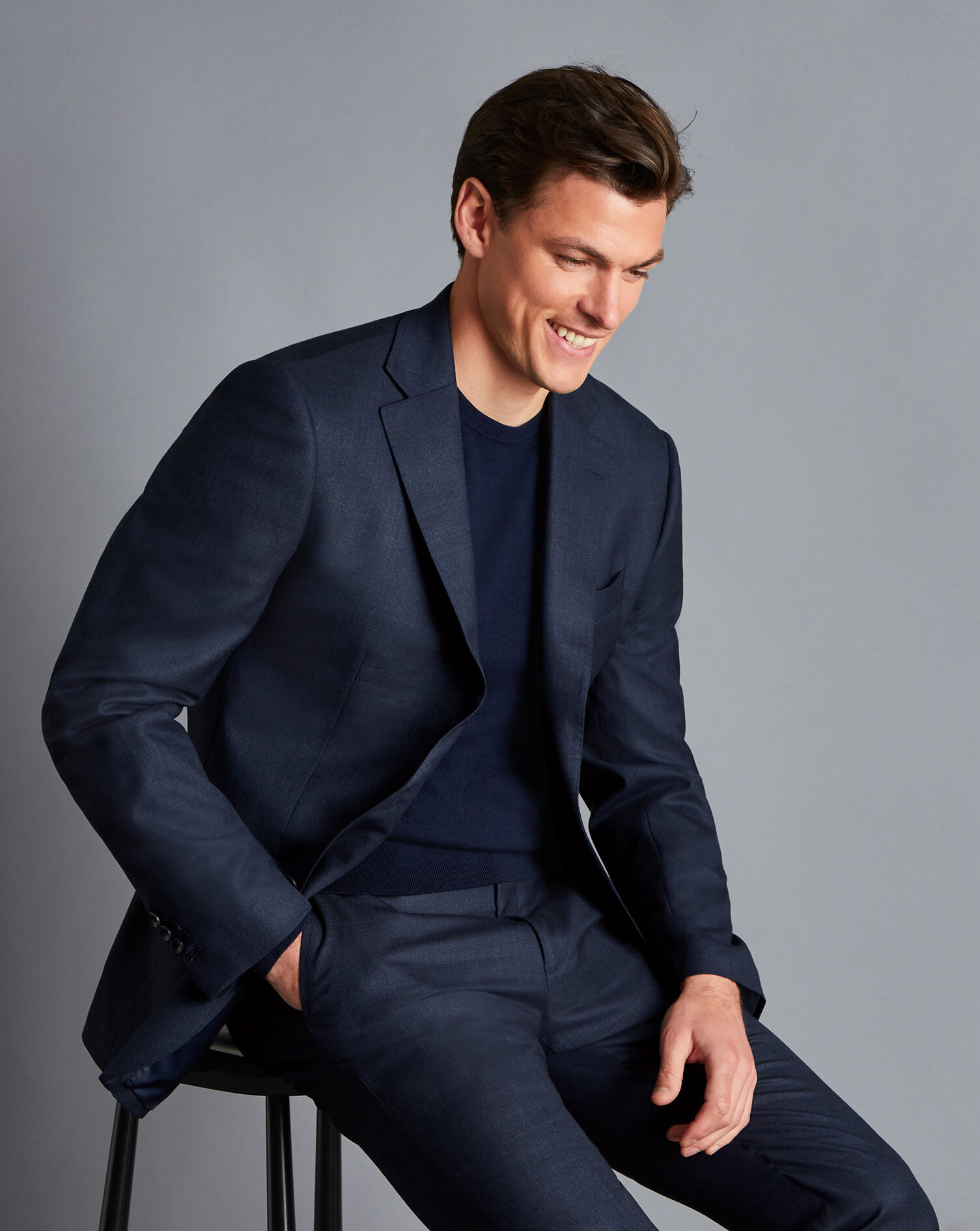 End-on-End Ultimate Performance Suit Pants - Navy