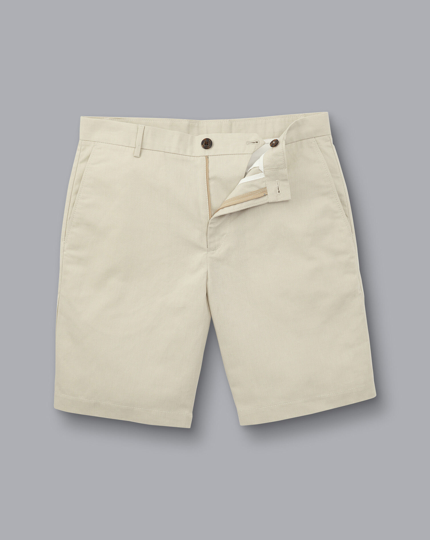 Cotton Linen Shorts - Stone