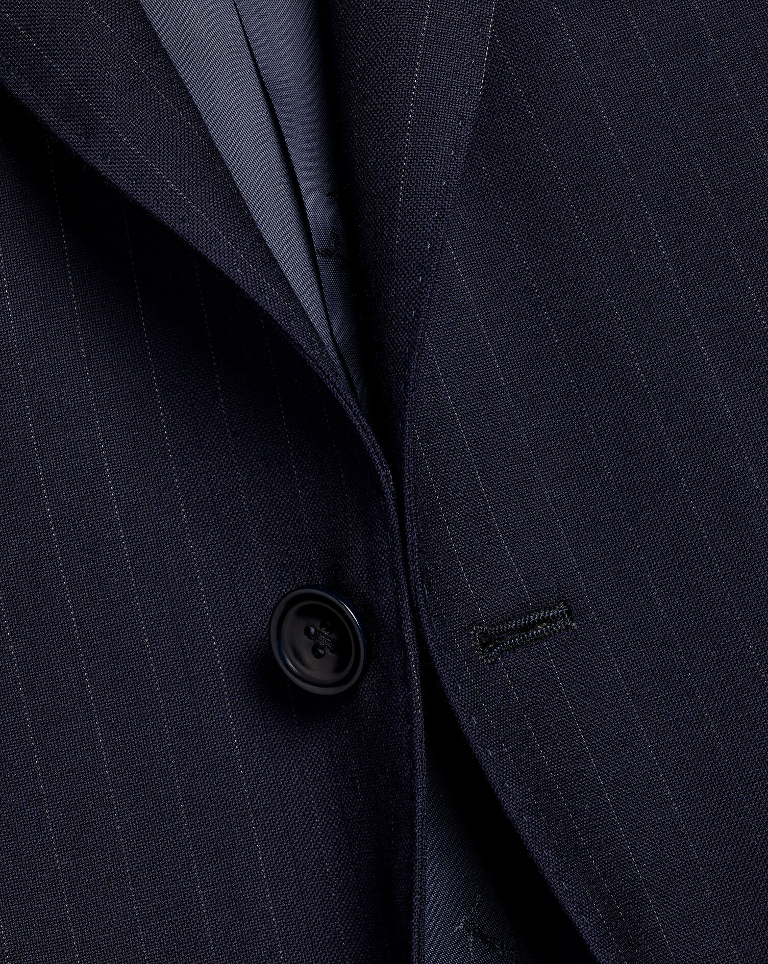 Ultimate Performance Stripe Suit Jacket - Navy