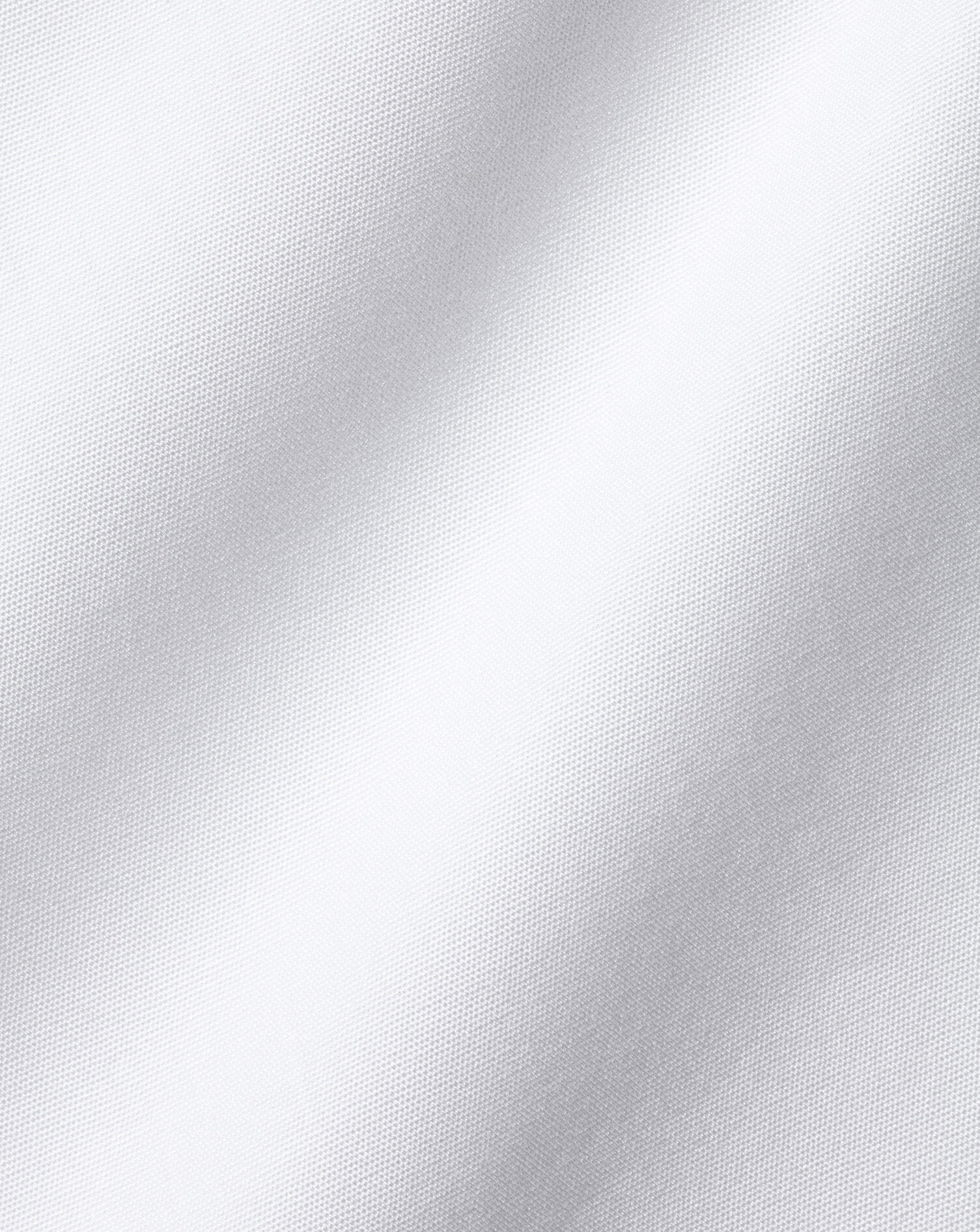 Semi-Spread Collar Egyptian Cotton Poplin Shirt - White