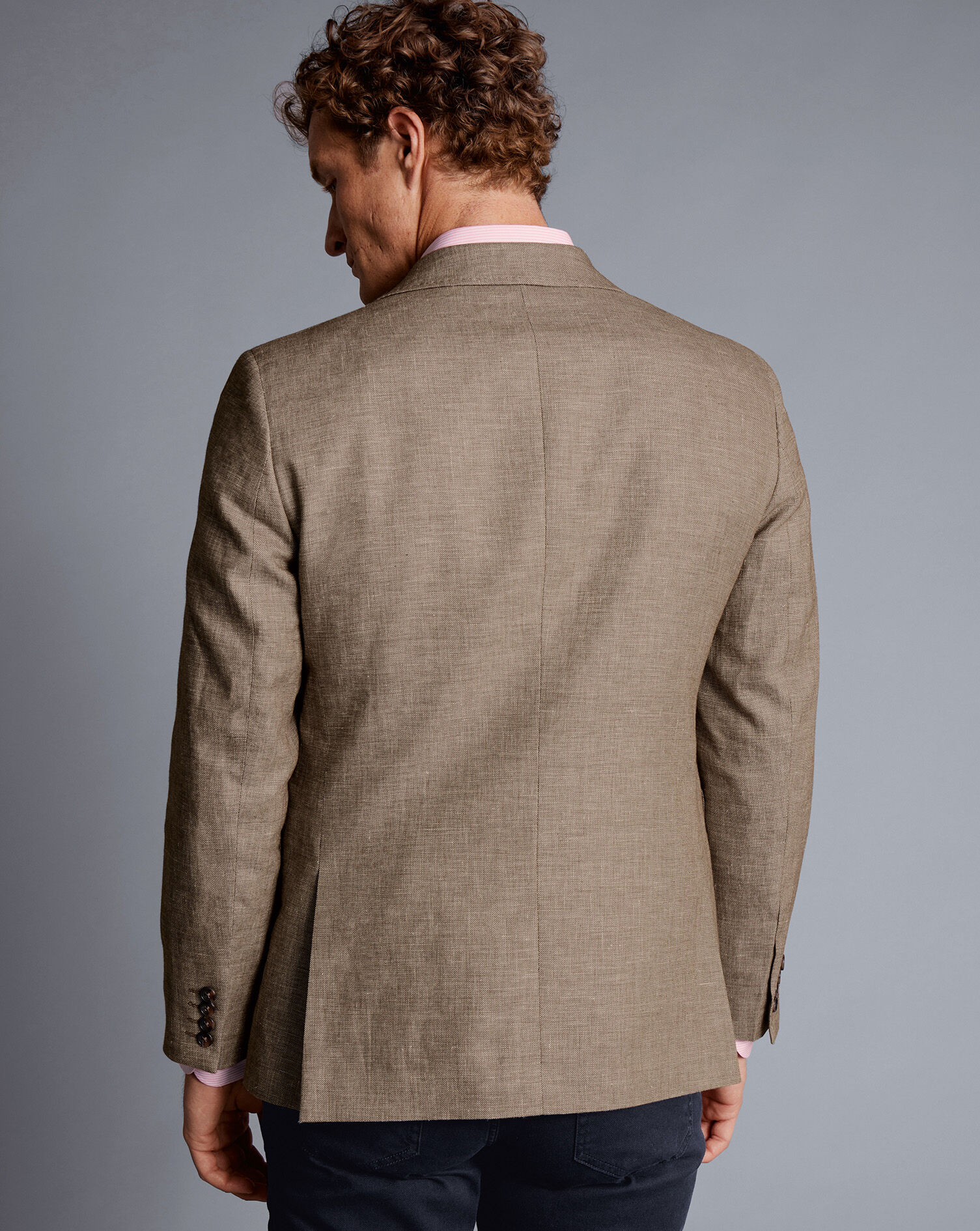 Linen Cotton Jacket - Taupe