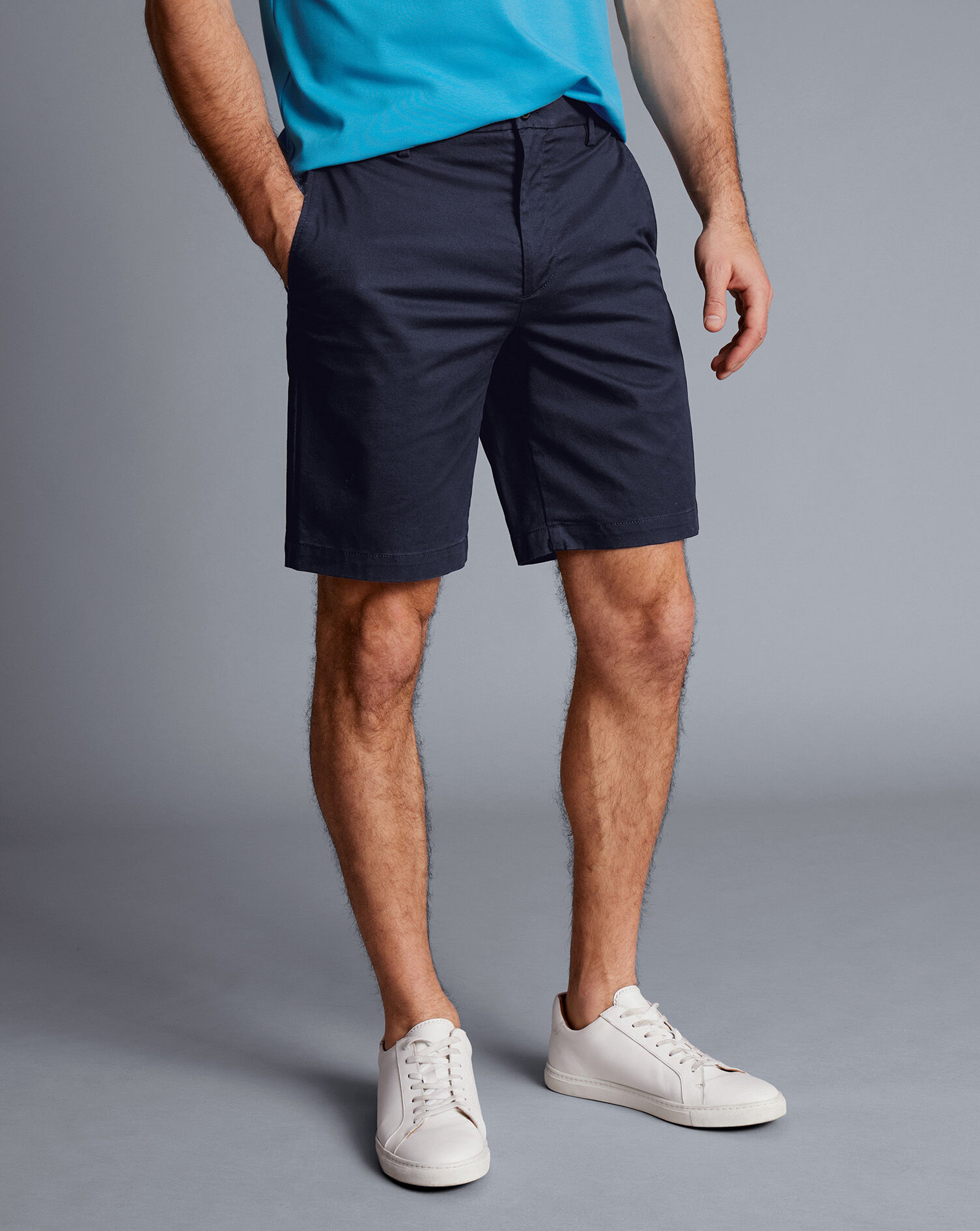 Cotton Shorts - Navy