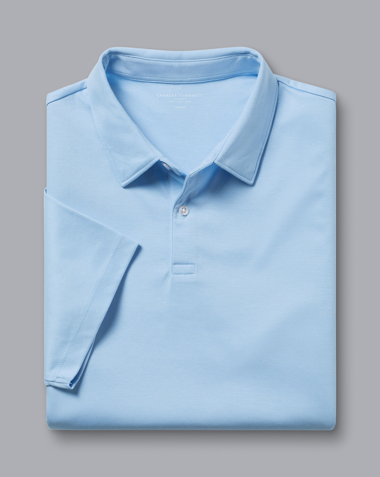 Smart Jersey Polo - Sky Blue