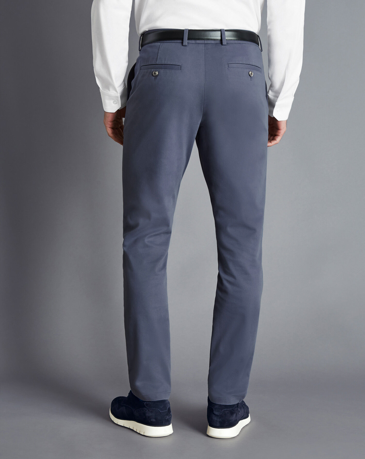 Ultimate Non-Iron Chinos - Steel Blue
