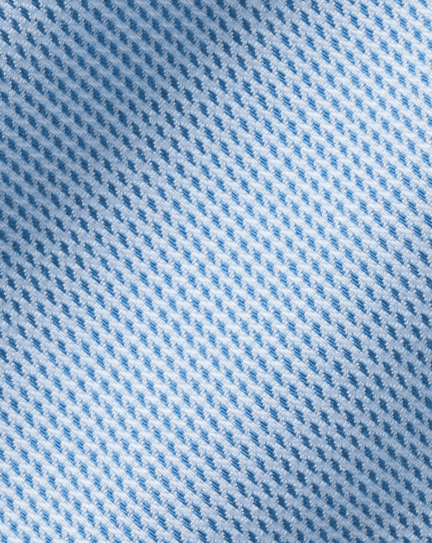 Spread Collar Non-Iron Clifton Weave Shirt - Ocean Blue