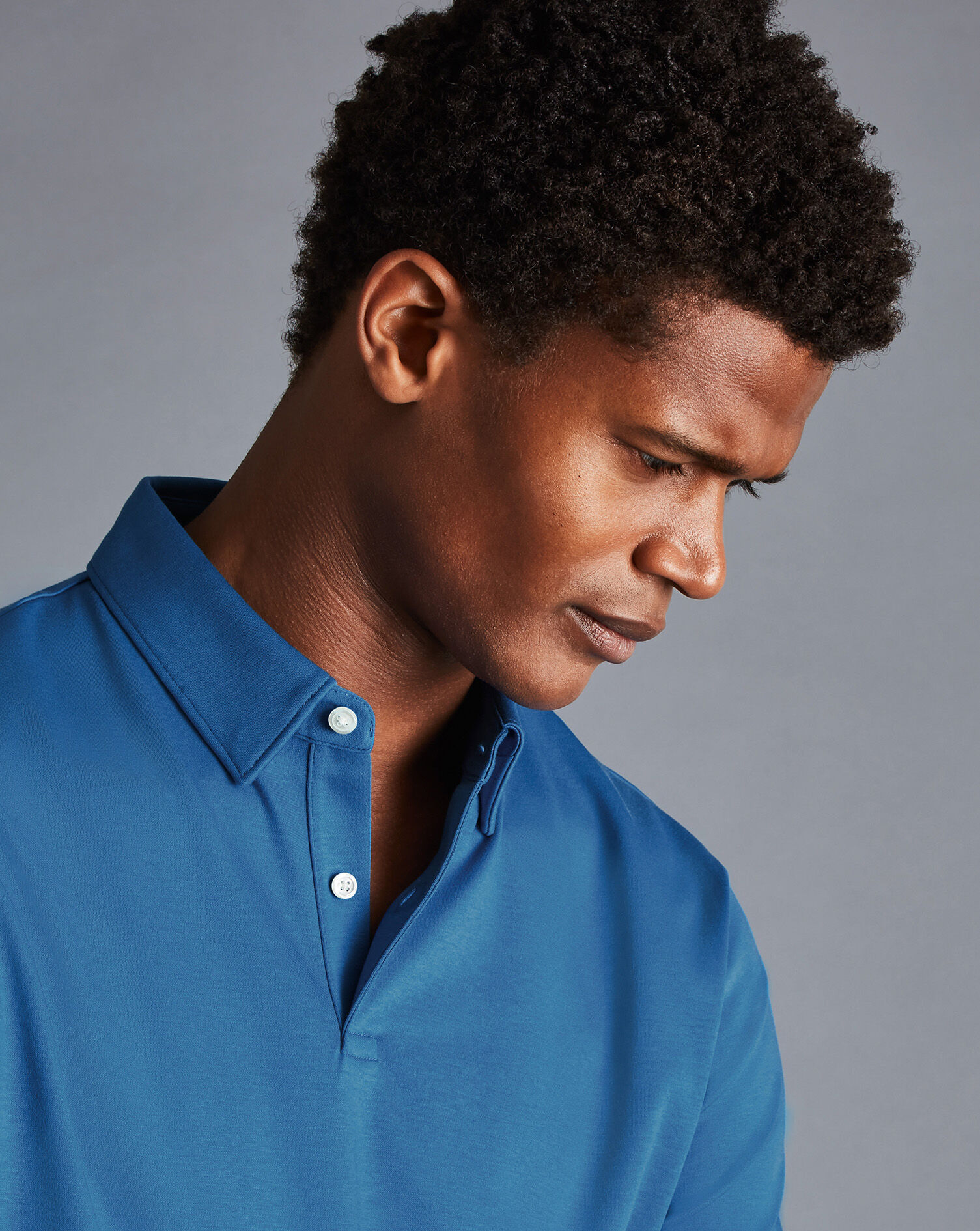 Smart Jersey Polo - Ocean Blue