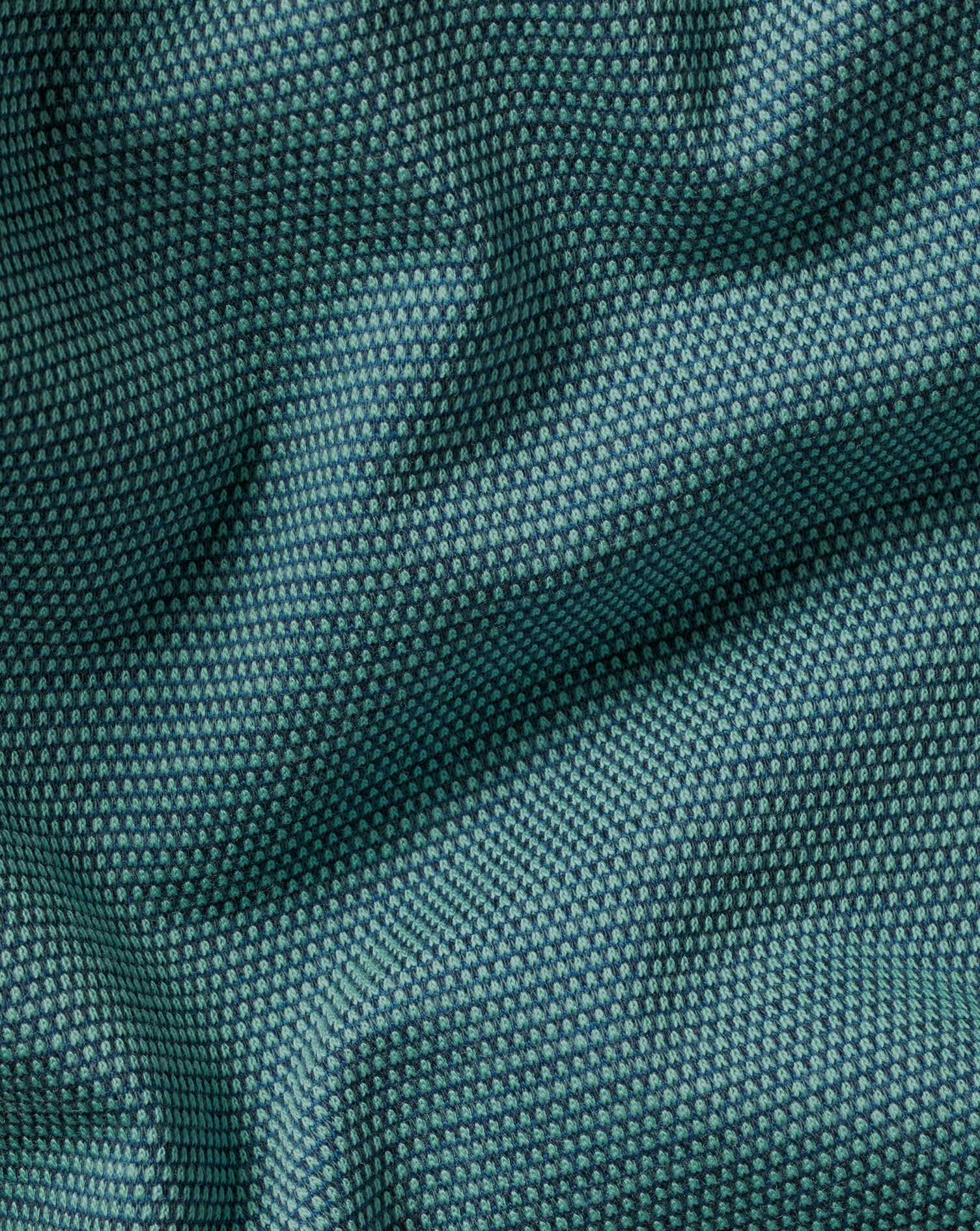 Jacquard Polo - Petrol Blue