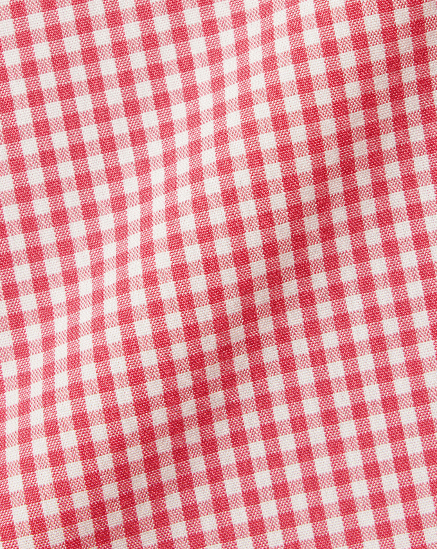 Button-Down Collar Non-Iron Stretch Poplin Mini Gingham Short Sleeve Shirt - Bright Pink