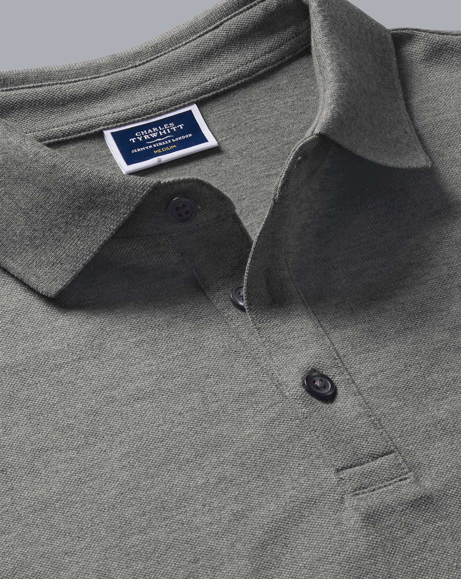 Tyrwhitt Pique Polo - Grey