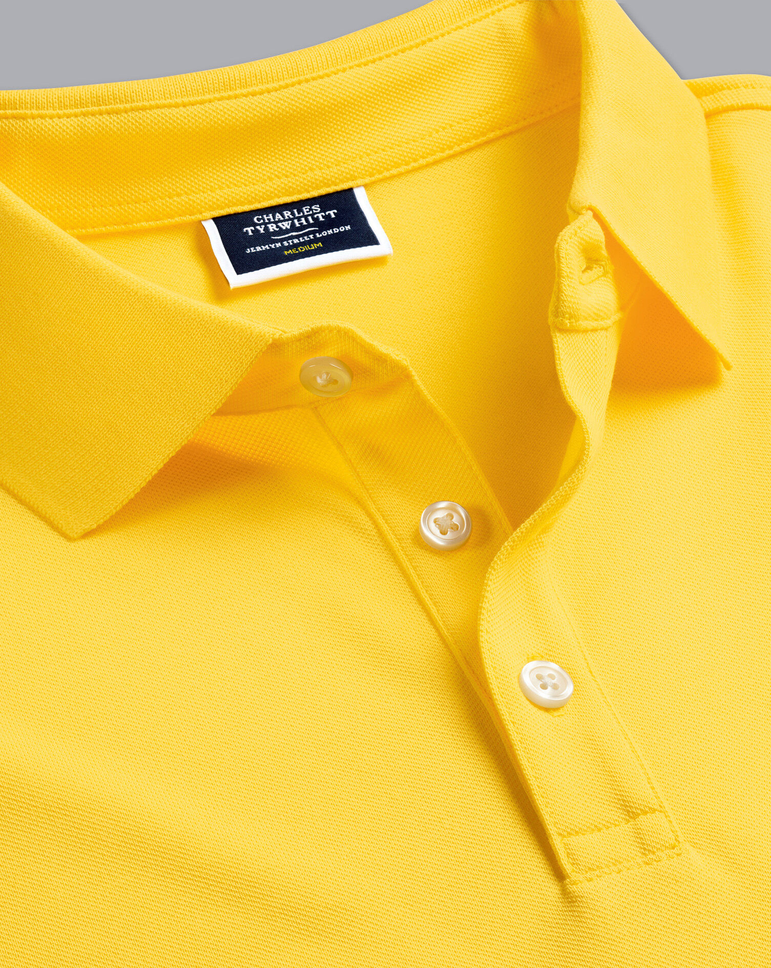 Tyrwhitt Pique Polo - Lemon