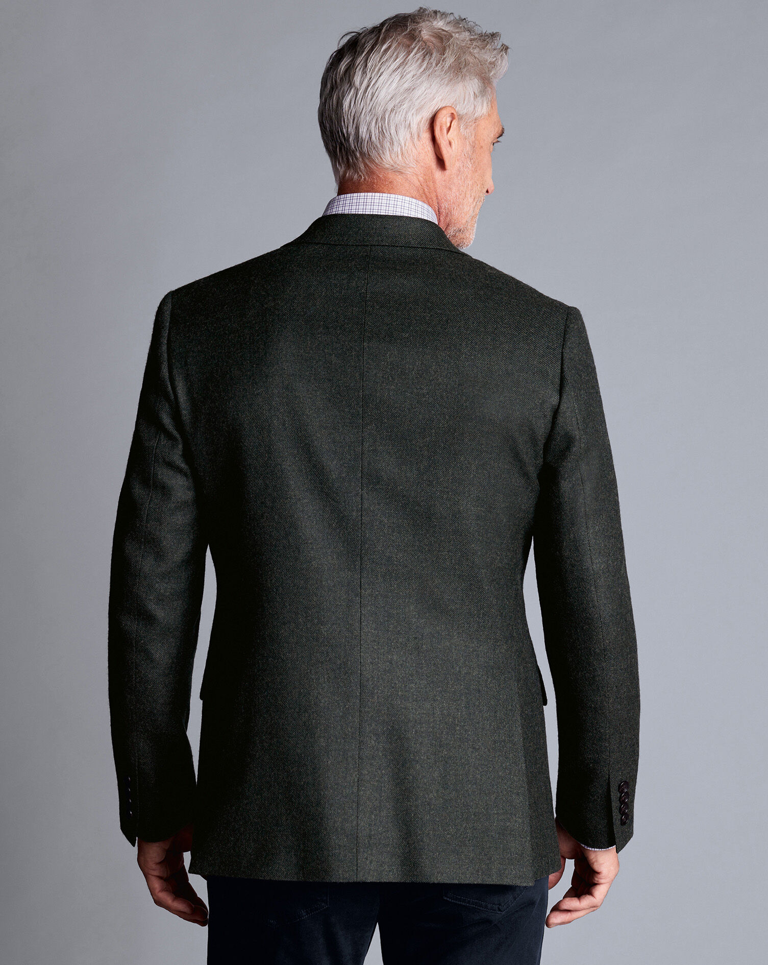 Twill Wool Jacket - Forest Green