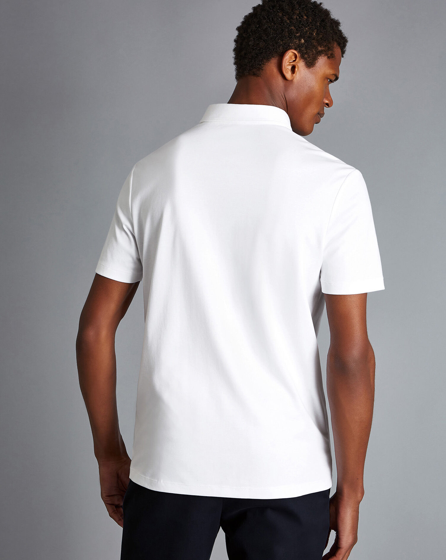 Smart Jersey Polo - White