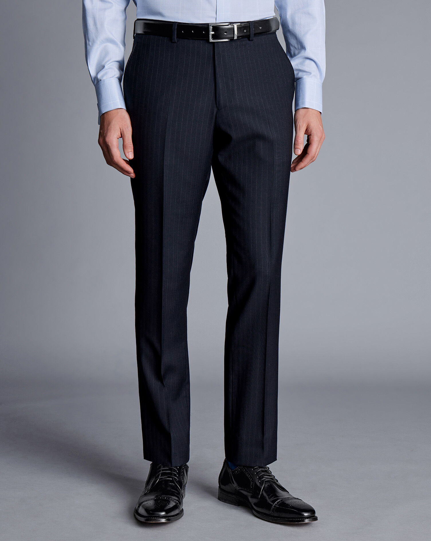 Ultimate Performance Stripe Suit Pants - Navy